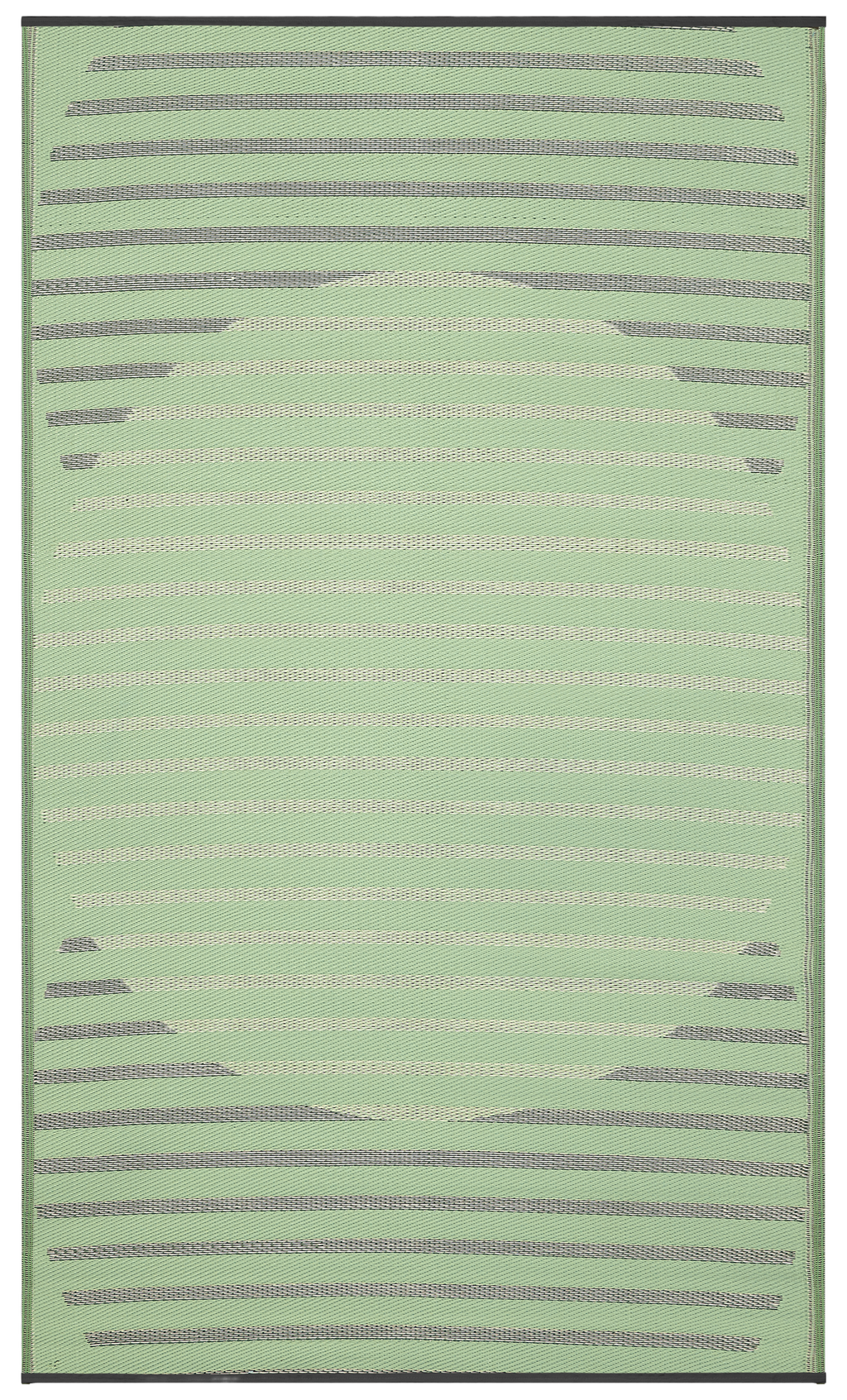 Kyoto Green Outdoor Rug | Minimalist Striped Design