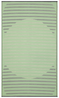 Kyoto Green Outdoor Rug | Minimalist Striped Design