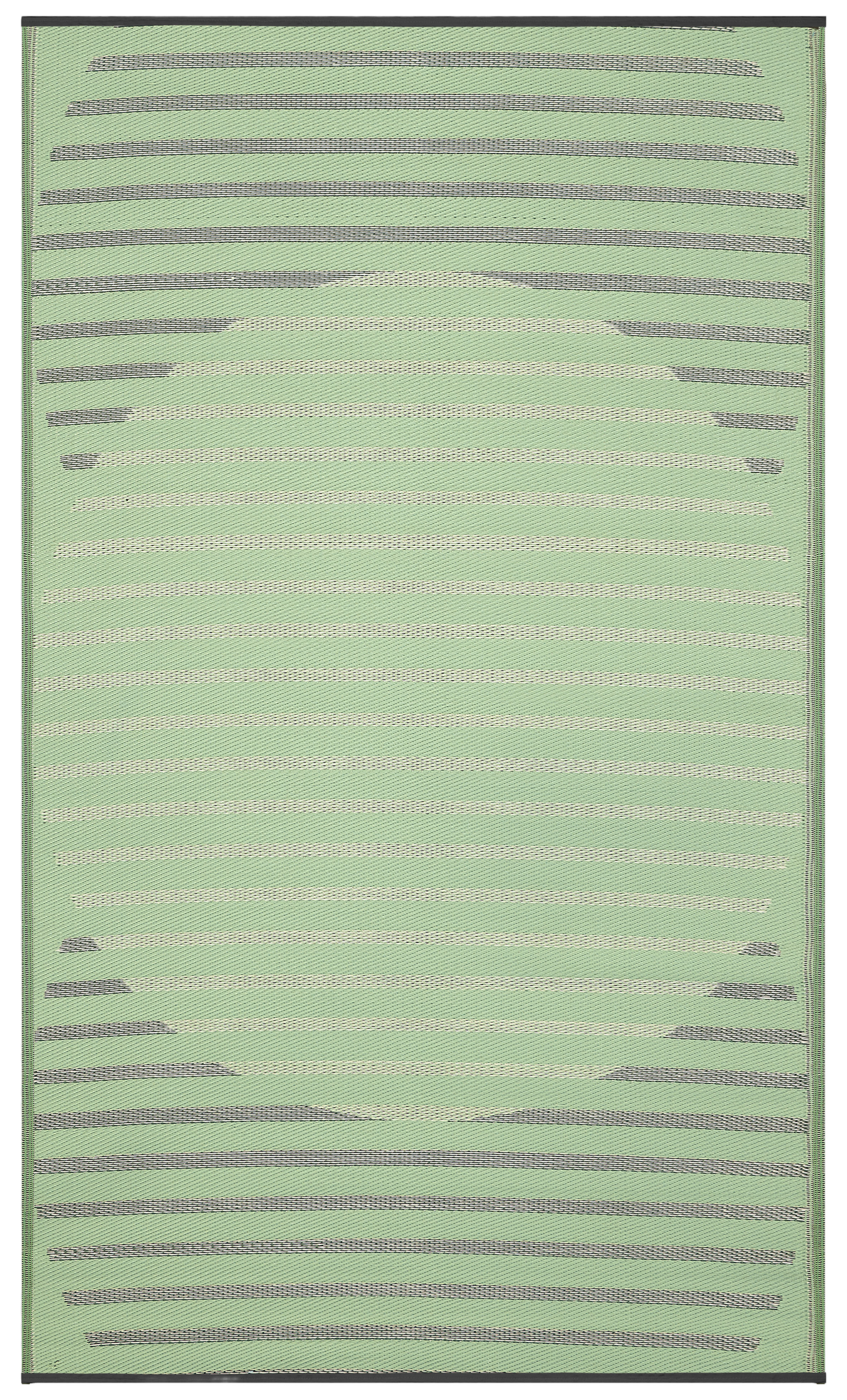 Kyoto Green Outdoor Rug | Minimalist Striped Design
