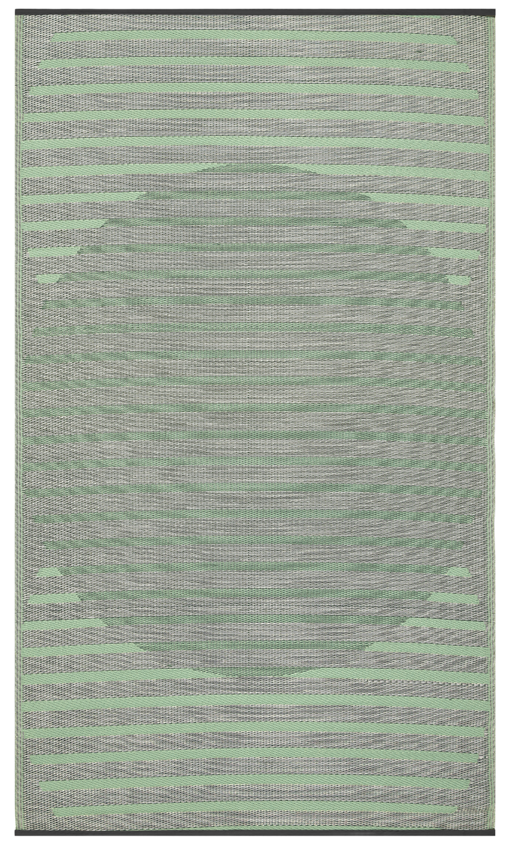 Kyoto Green Outdoor Rug | Minimalist Striped Design
