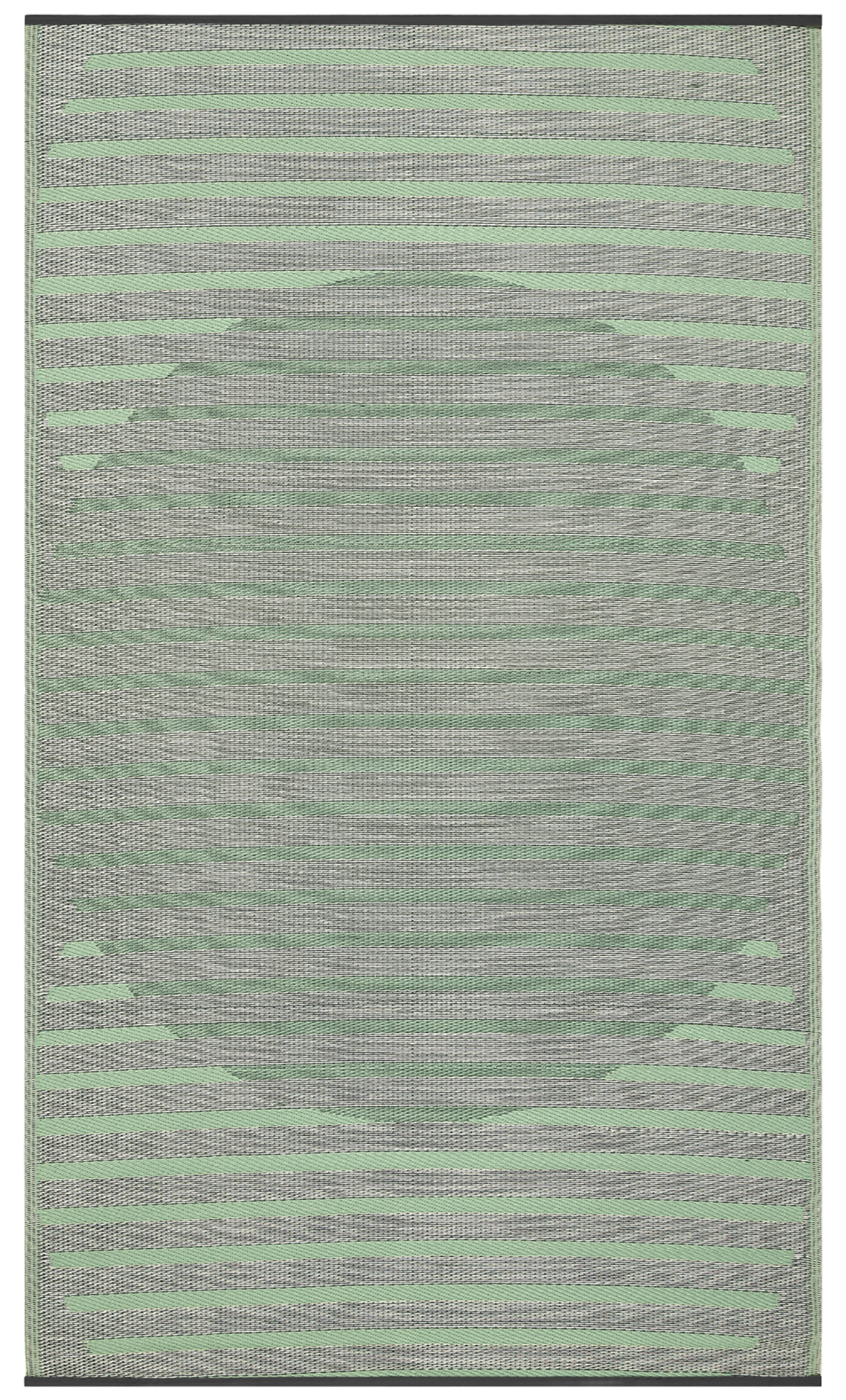 Kyoto Green Outdoor Rug | Minimalist Striped Design