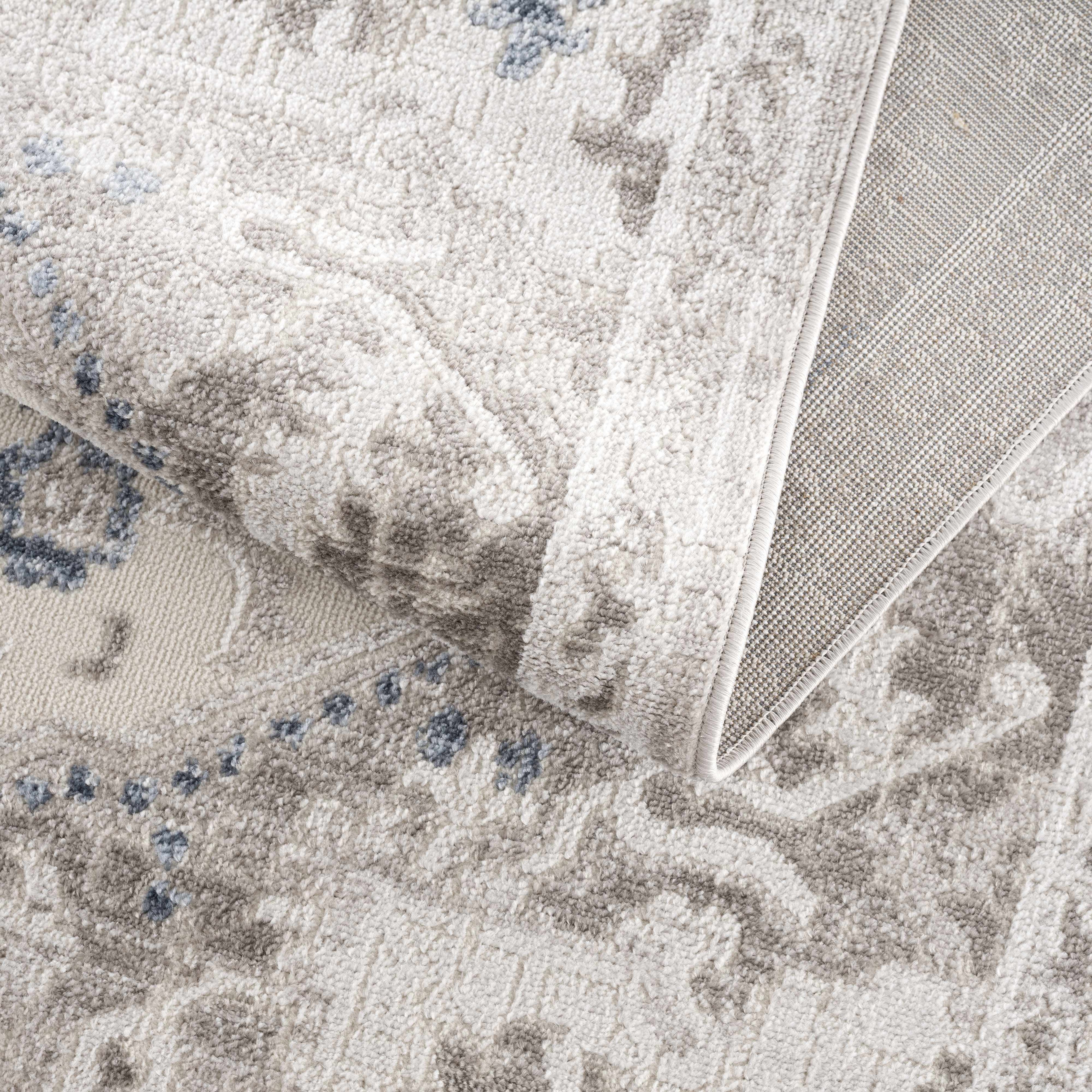 Bakir Medallion Area Rug | Cream, Gray & Beige Tones