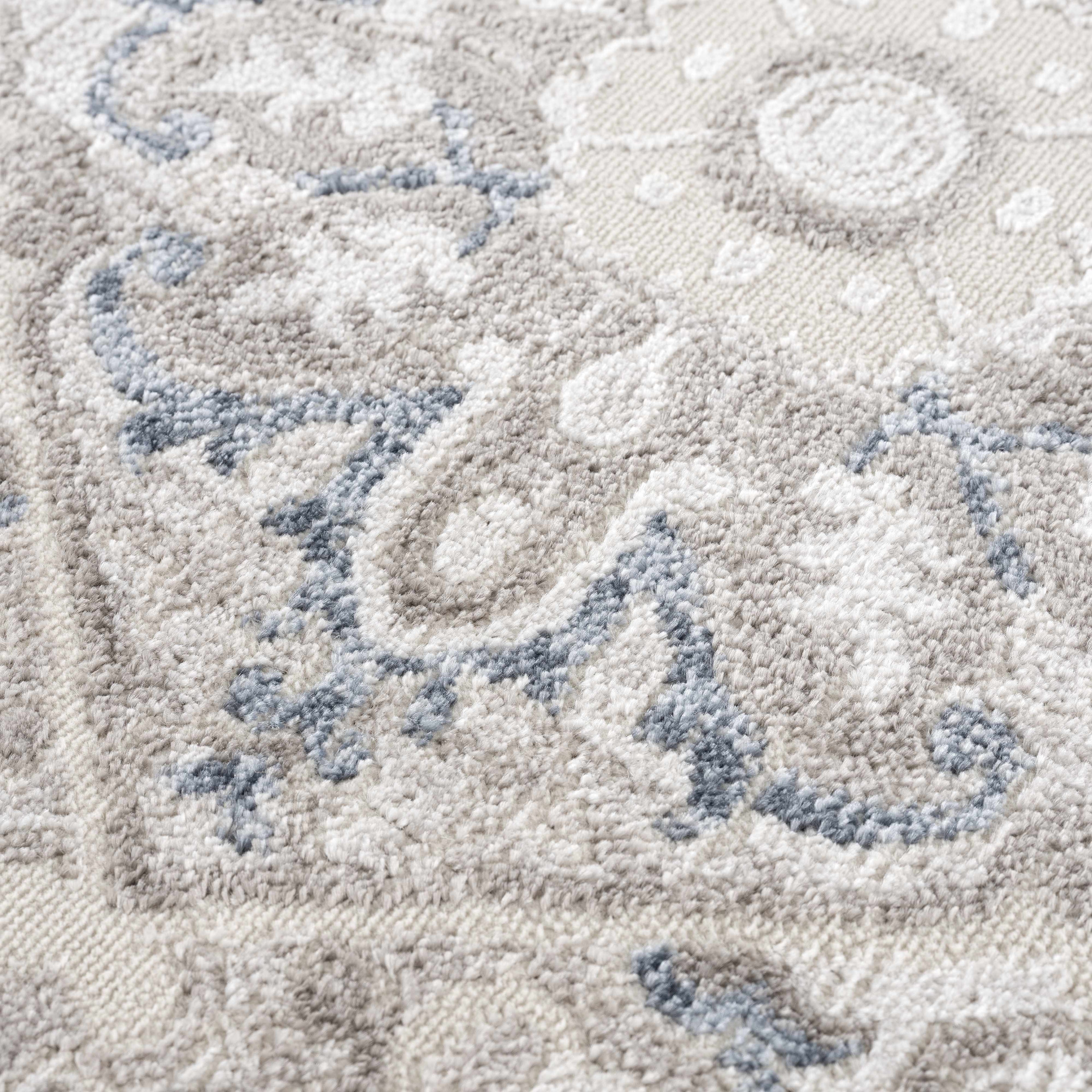 Bakir Medallion Area Rug | Cream, Gray & Beige Tones