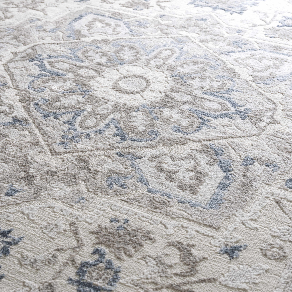 Bakir Medallion Area Rug | Cream, Gray & Beige Tones