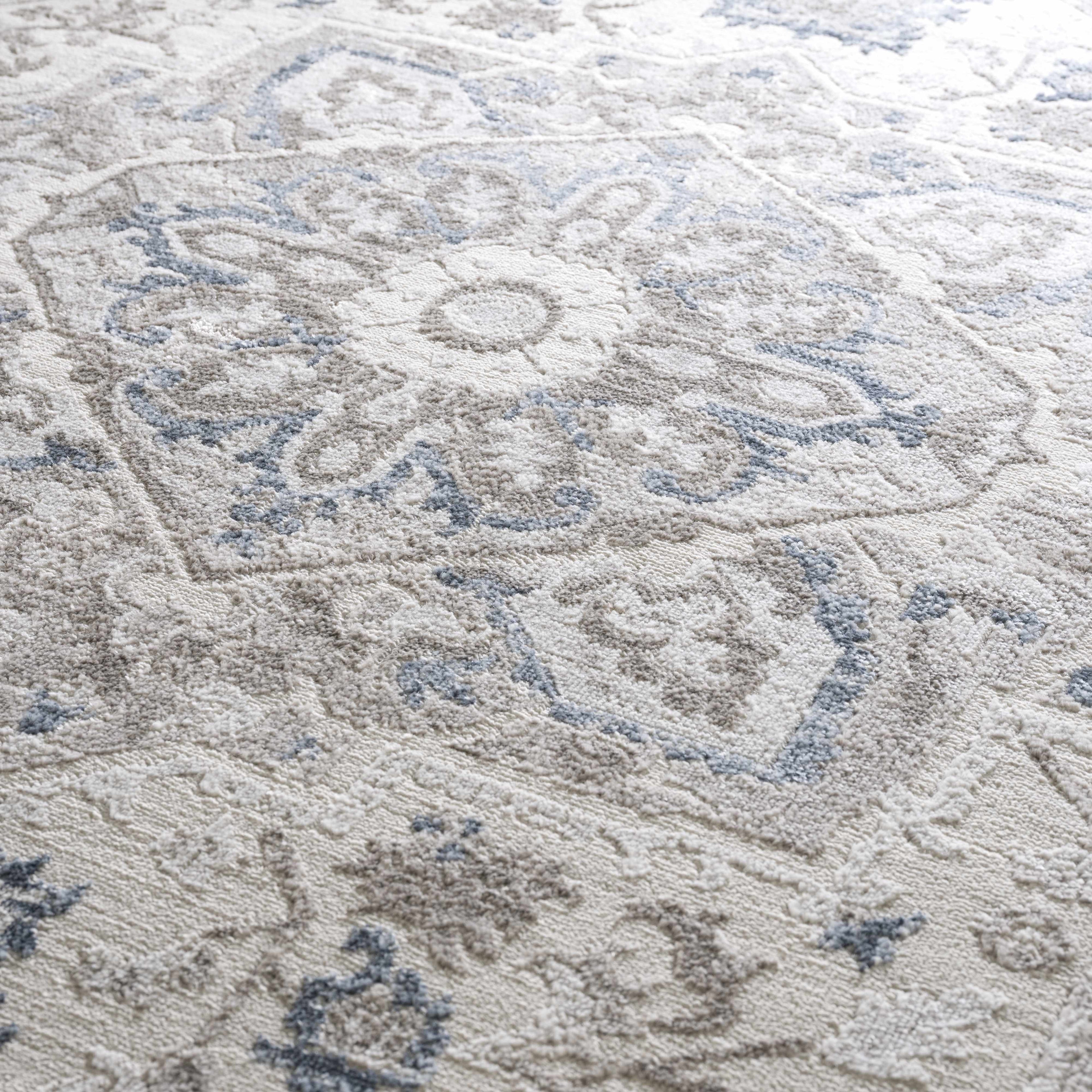 Bakir Medallion Area Rug | Cream, Gray & Beige Tones