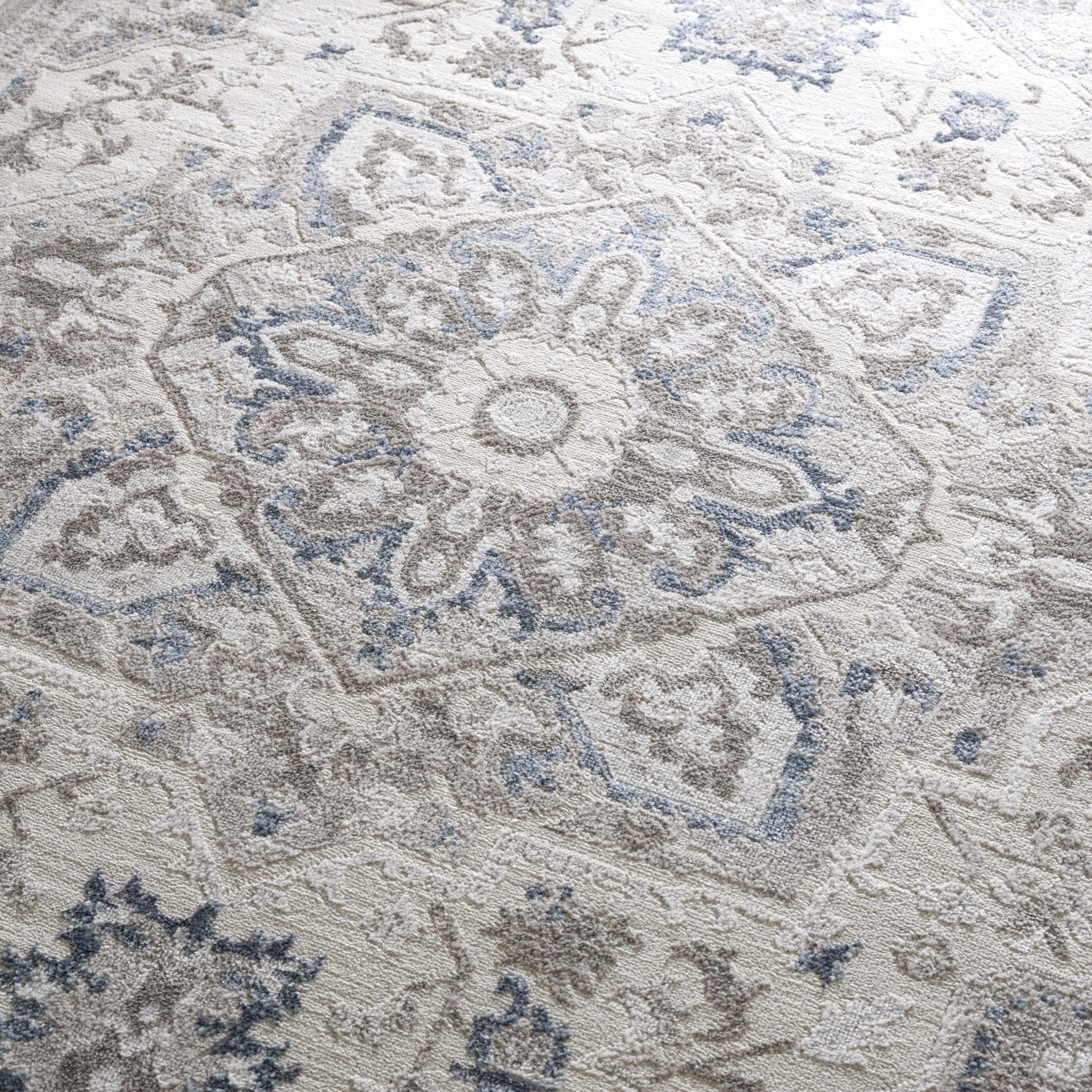 Bakir Medallion Area Rug | Cream, Gray & Beige Tones