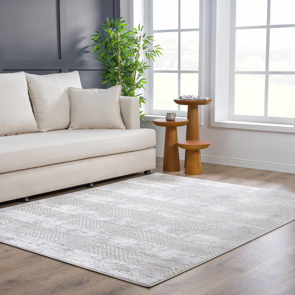 Bucky Scandinavian Area Rug | Minimalist Neutral Design