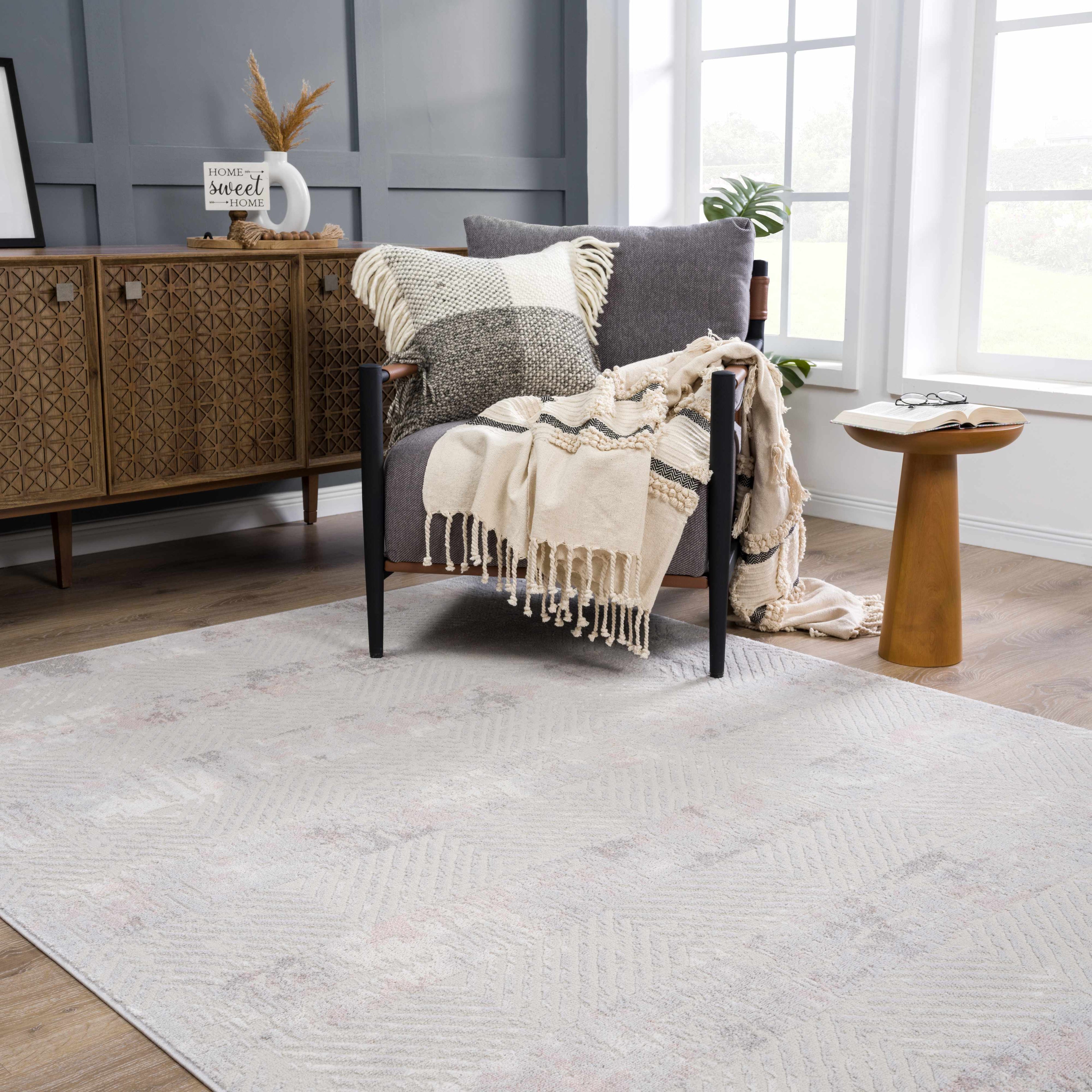 Bucky Scandinavian Area Rug | Minimalist Neutral Design