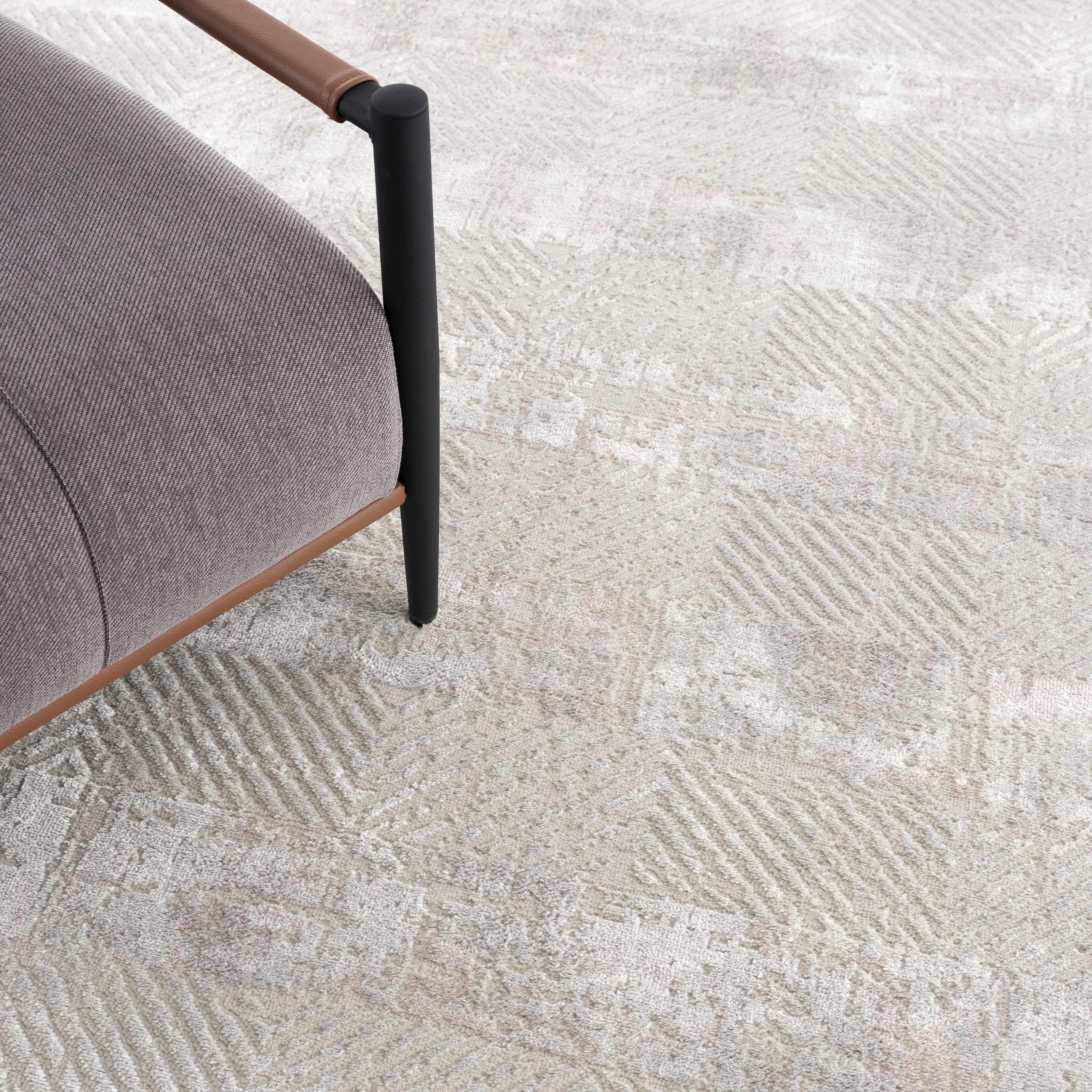 Bucky Scandinavian Area Rug | Minimalist Neutral Design