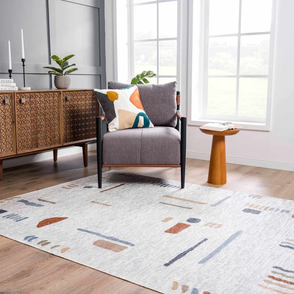 Arnon Modern Washable Area Rug | Bold Contemporary Machine Washable Rug – Boutique Rugs