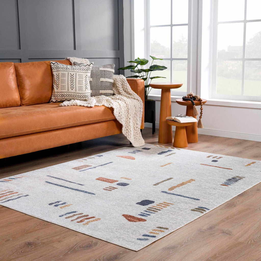 Arnon Modern Washable Area Rug | Bold Contemporary Machine Washable Rug – Boutique Rugs