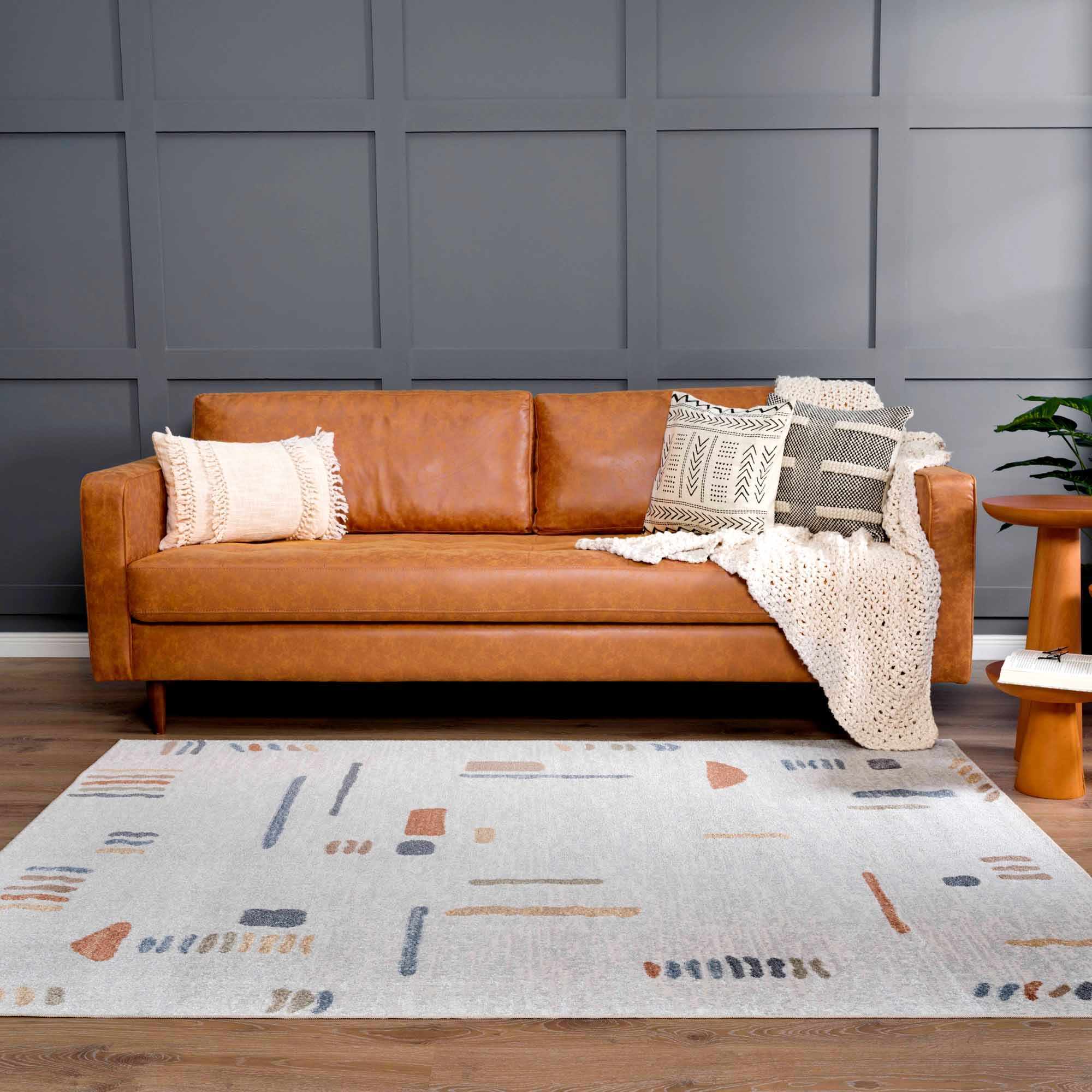 Arnon Modern Washable Area Rug | Bold Contemporary Machine Washable Rug – Boutique Rugs