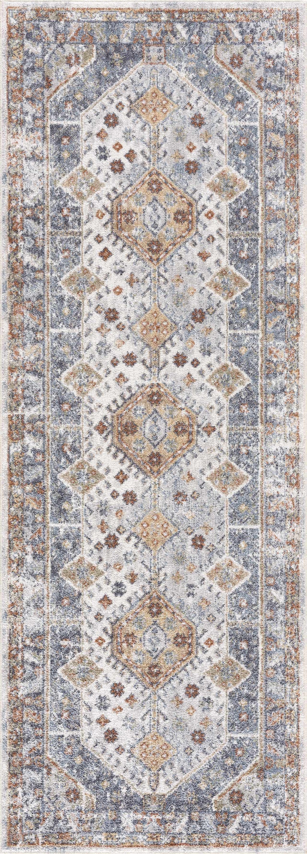 Afya Southwestern Washable Area Rug | Striking Pattern Design