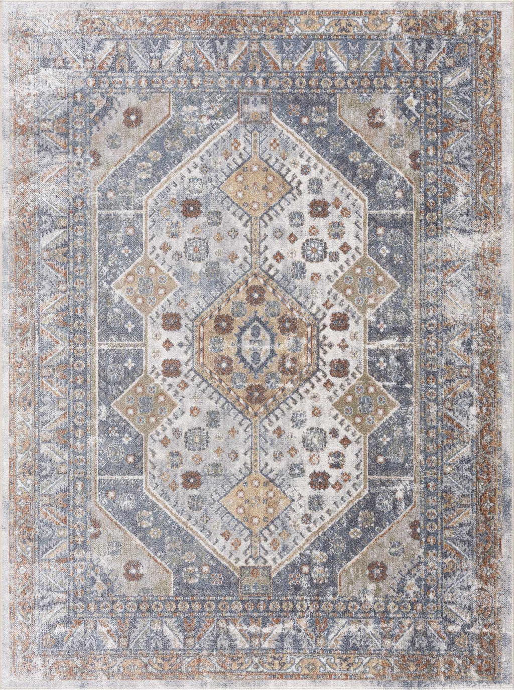 Afya Southwestern Washable Area Rug | Striking Pattern Design