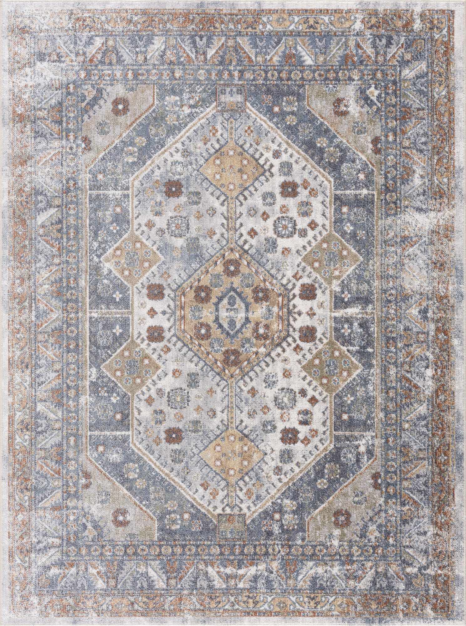 Afya Southwestern Washable Area Rug | Striking Pattern Design