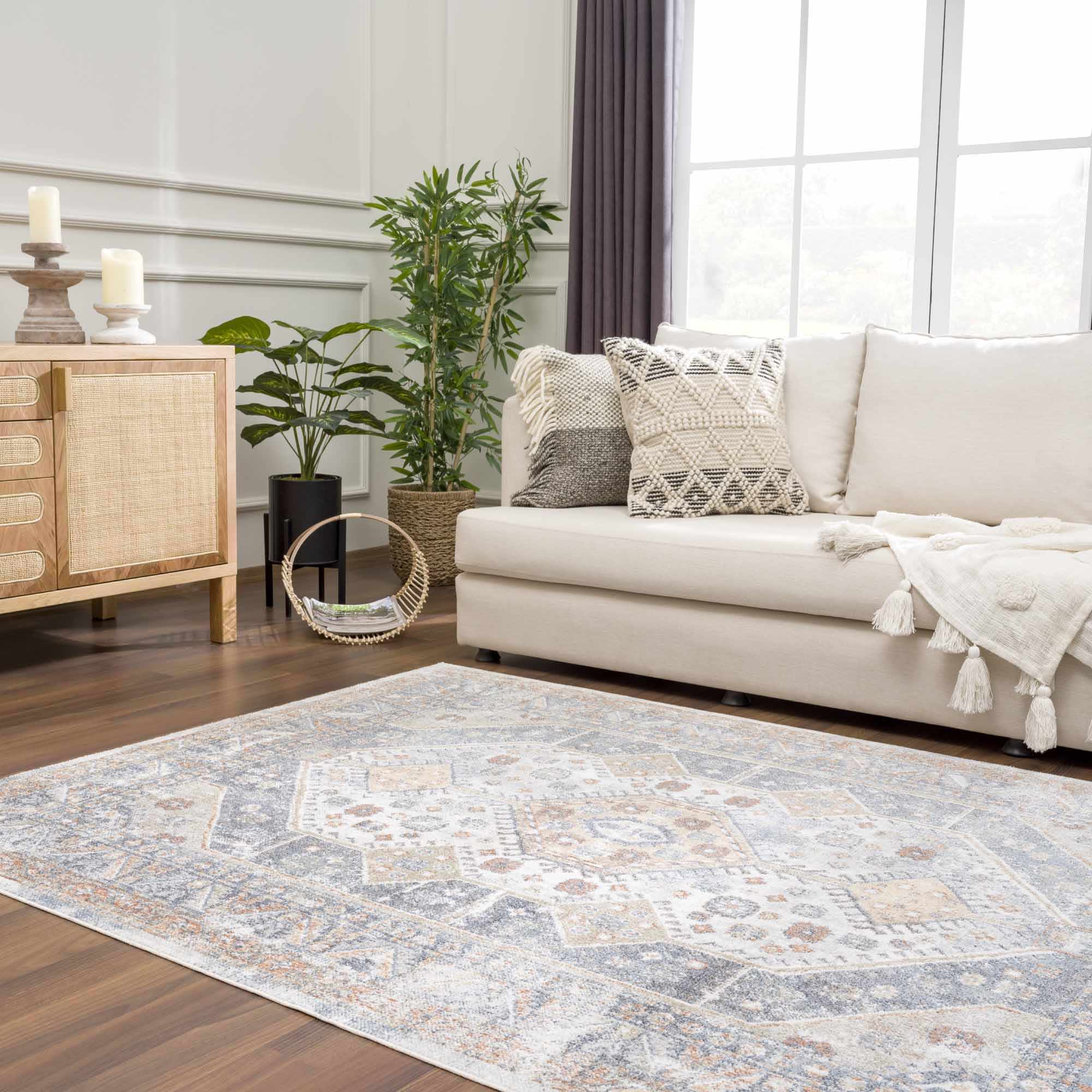 Afya Southwestern Washable Area Rug | Striking Pattern Design