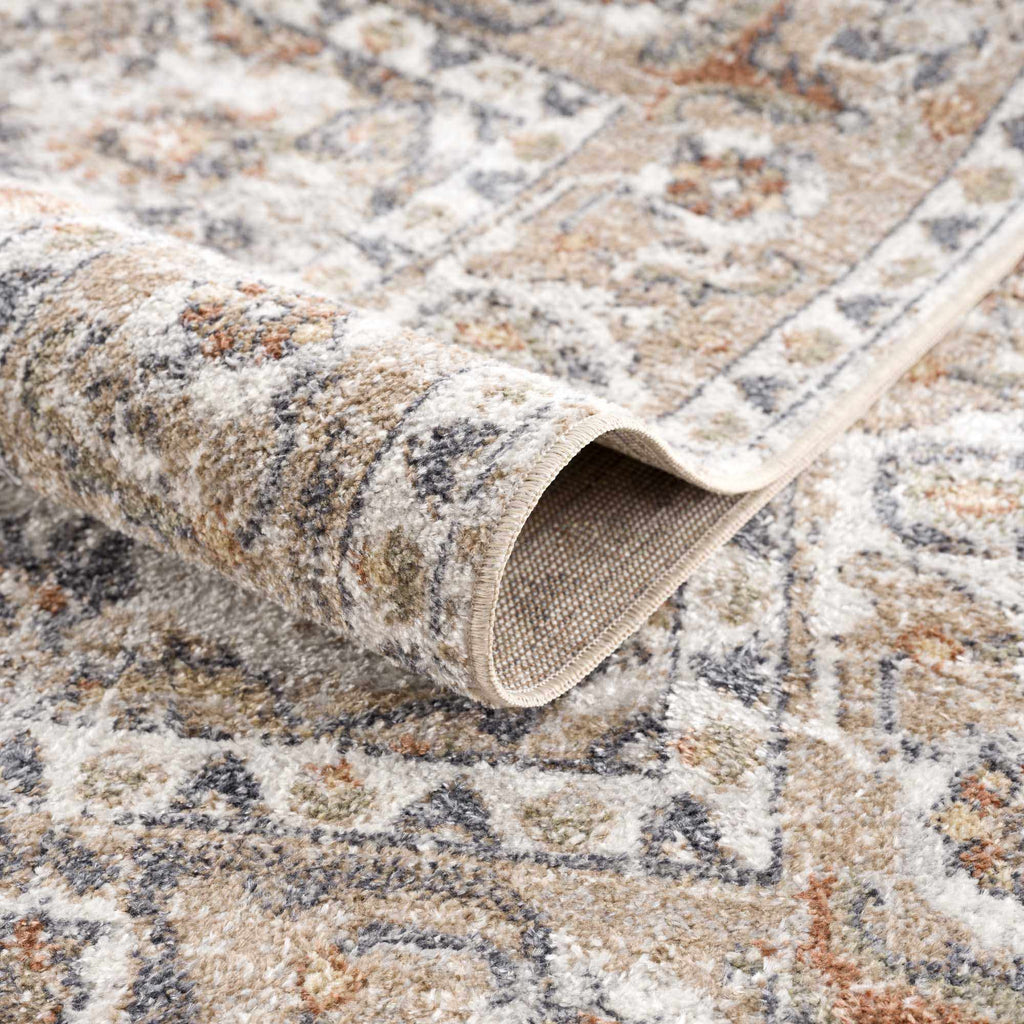 Beige Hiti Washable area rug