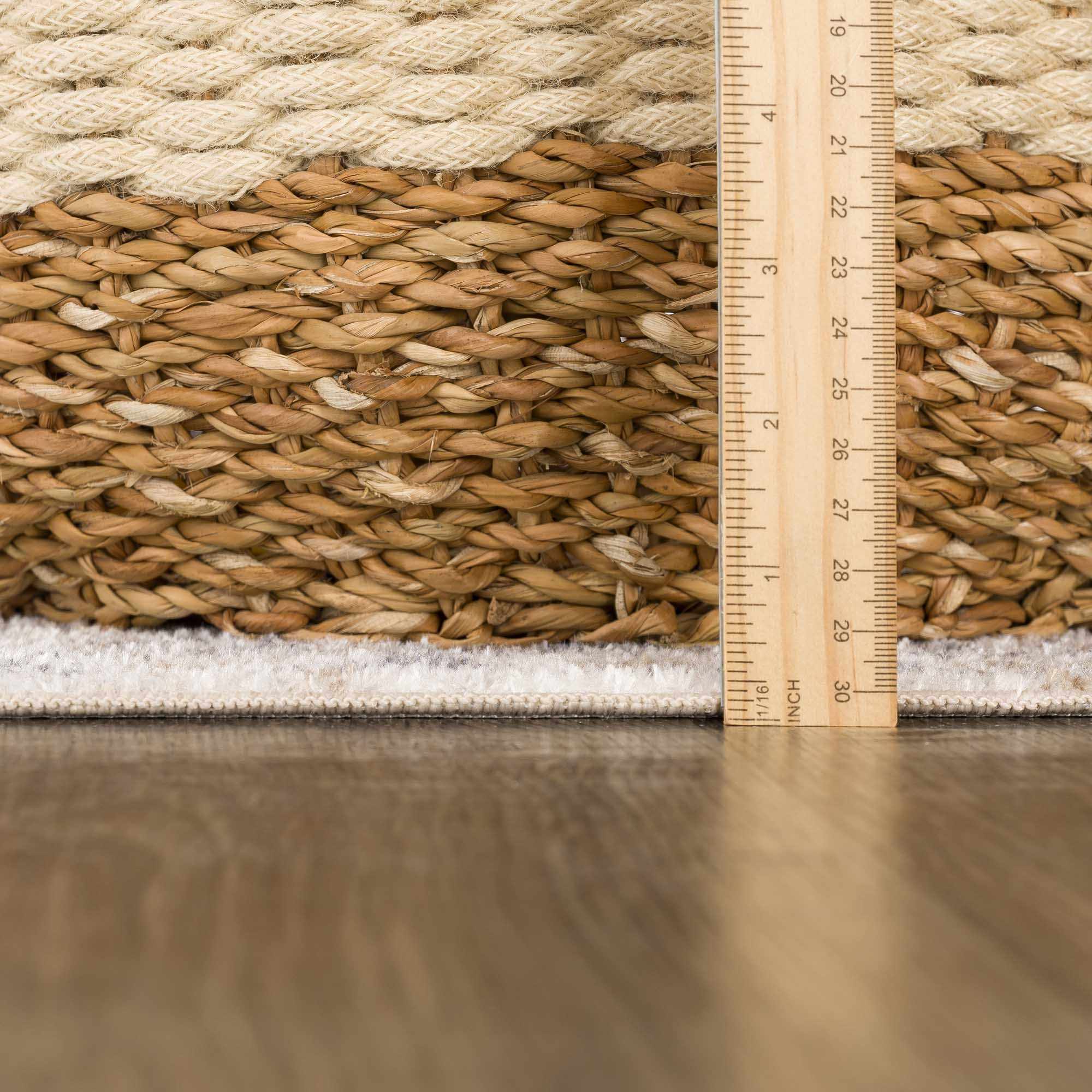 Cream Hiti Washable area rug