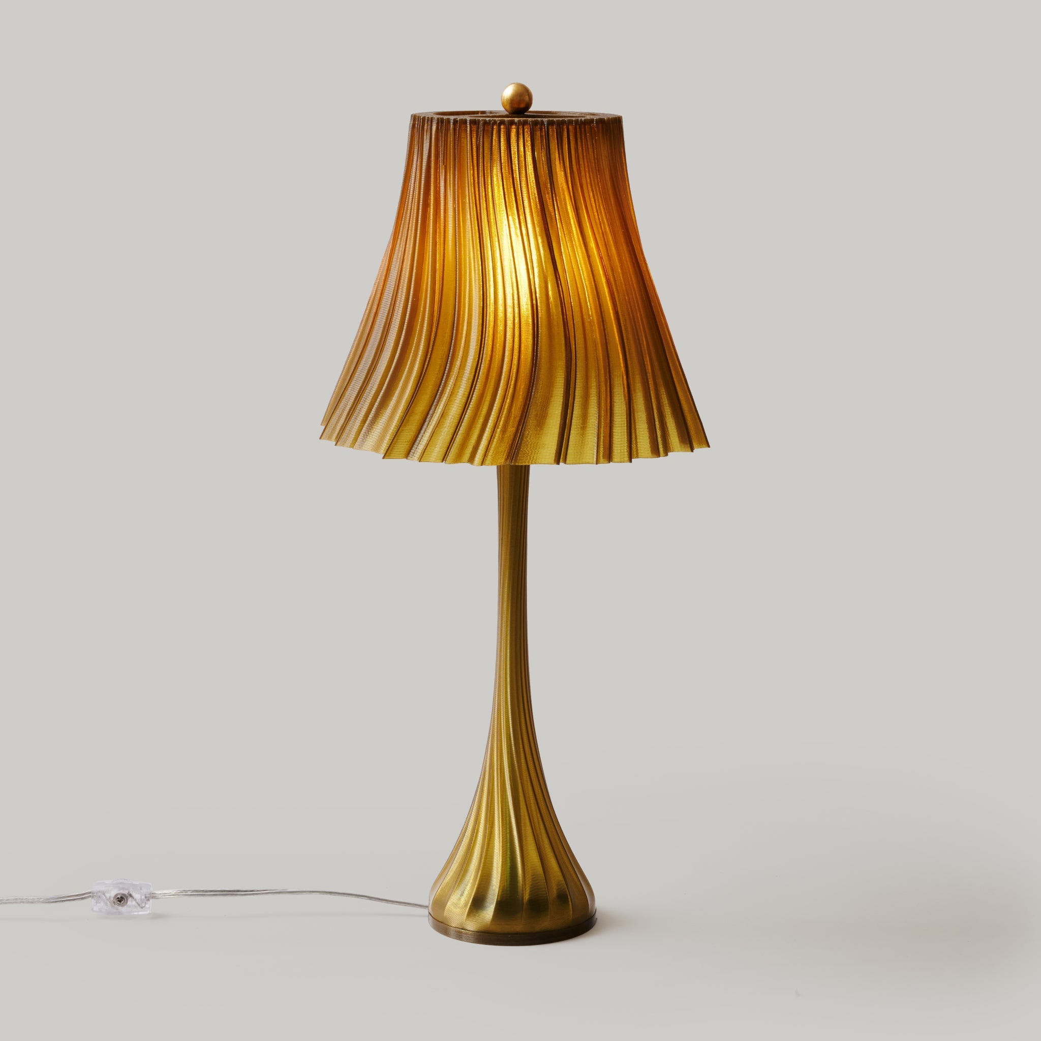 Pleat Lamp | Sculptural Pleated Table Lamp – Wooj Design