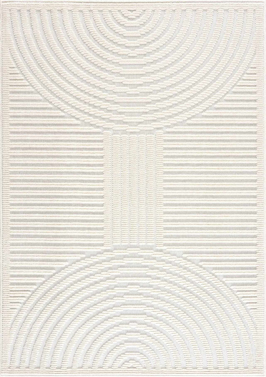 Deron White Washable Area Rug | Machine Washable 3D Textured Rug – Boutique Rugs