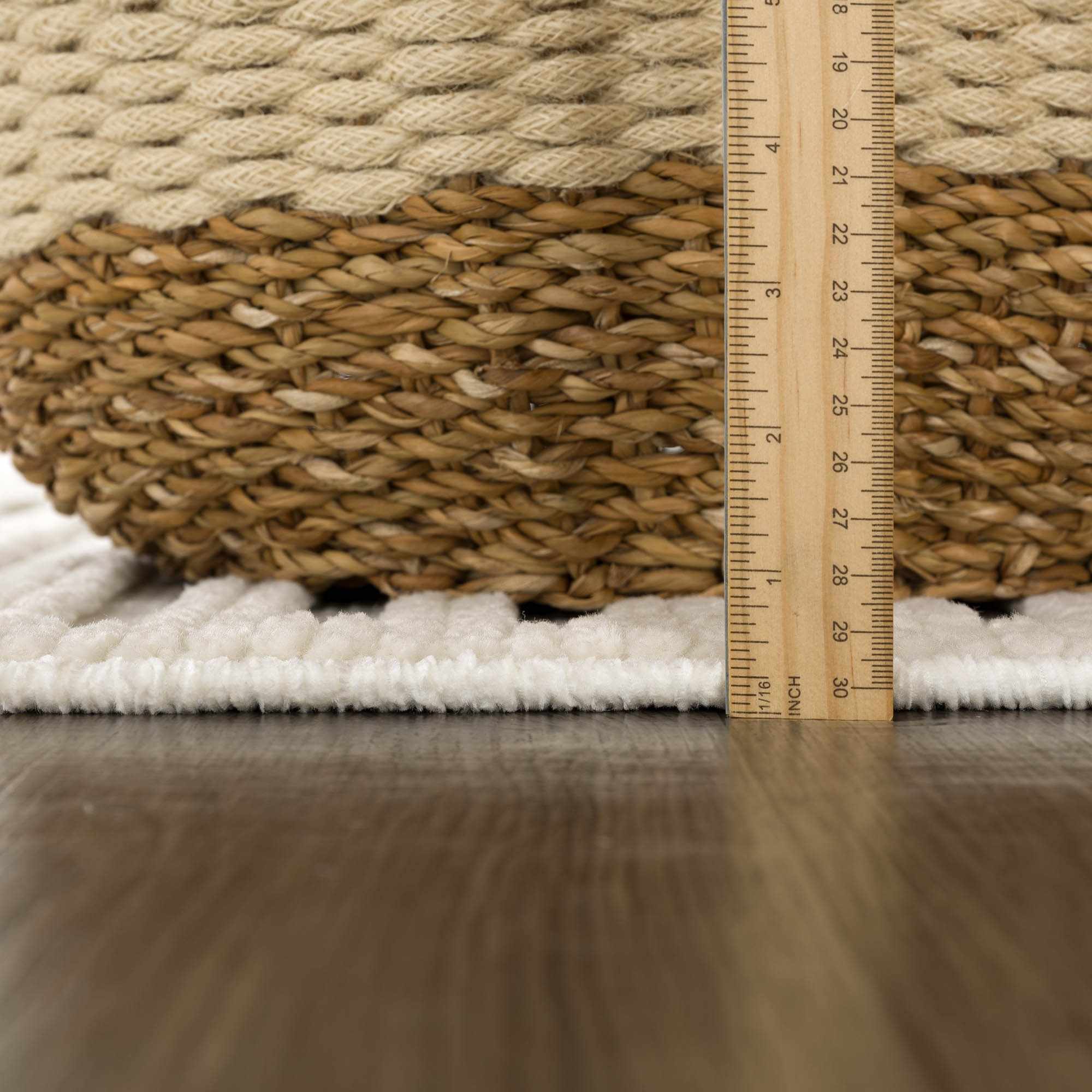 Deron White Washable Area Rug | Machine Washable 3D Textured Rug – Boutique Rugs