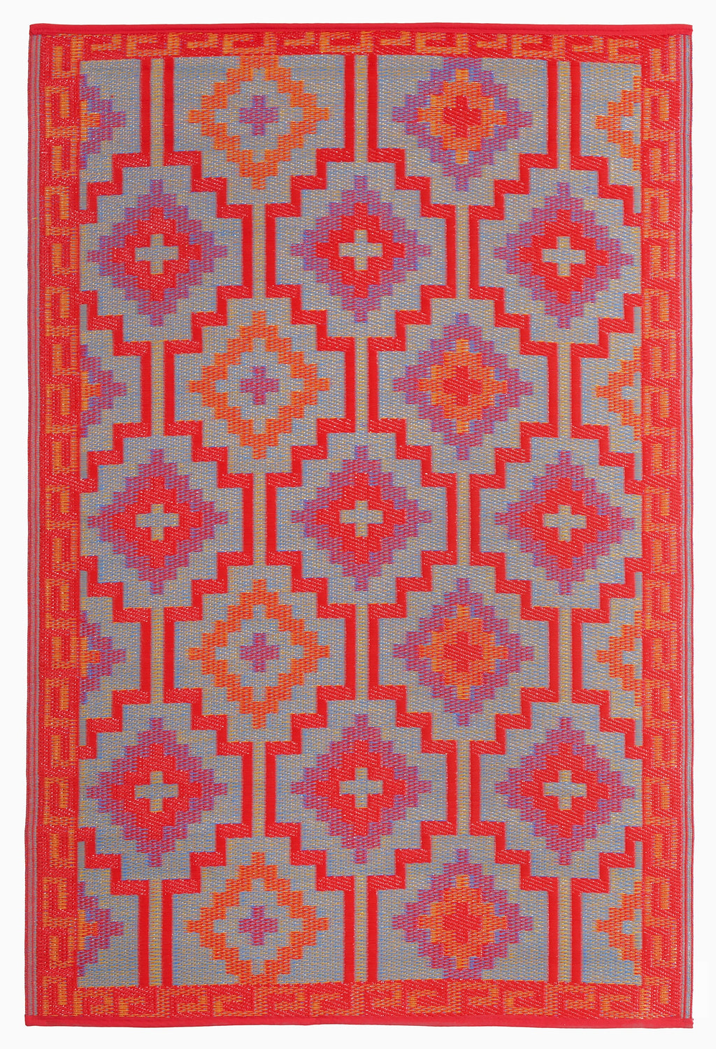 Lhasa Outdoor Rug | Boho Geometric Multicolor Design