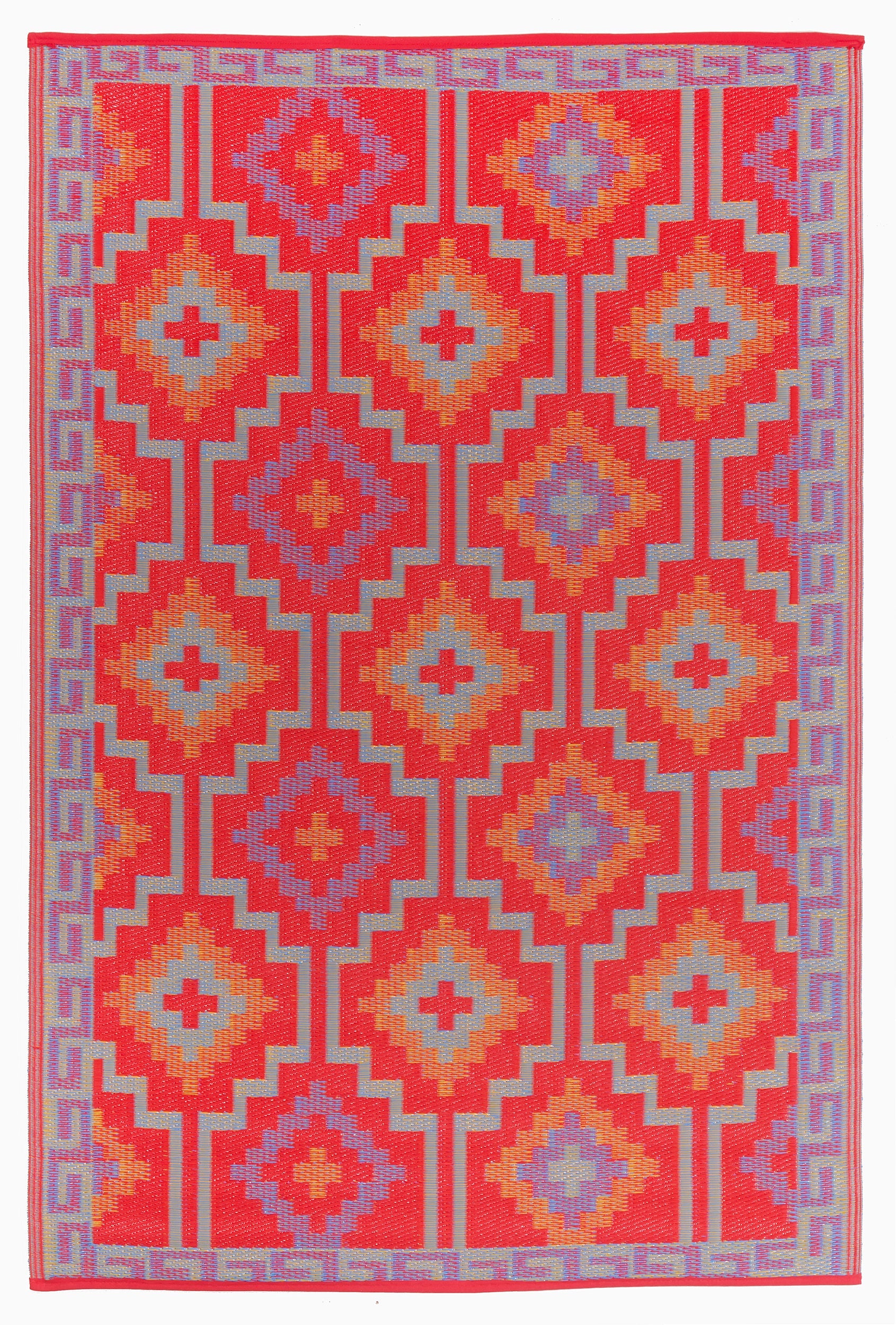 Lhasa Outdoor Rug | Boho Geometric Multicolor Design
