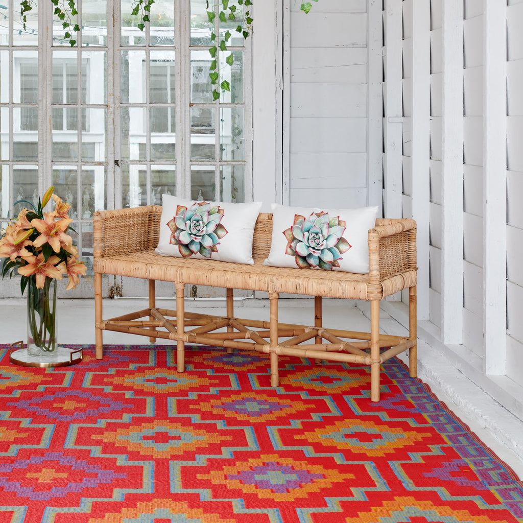 Lhasa Outdoor Rug | Boho Geometric Multicolor Design
