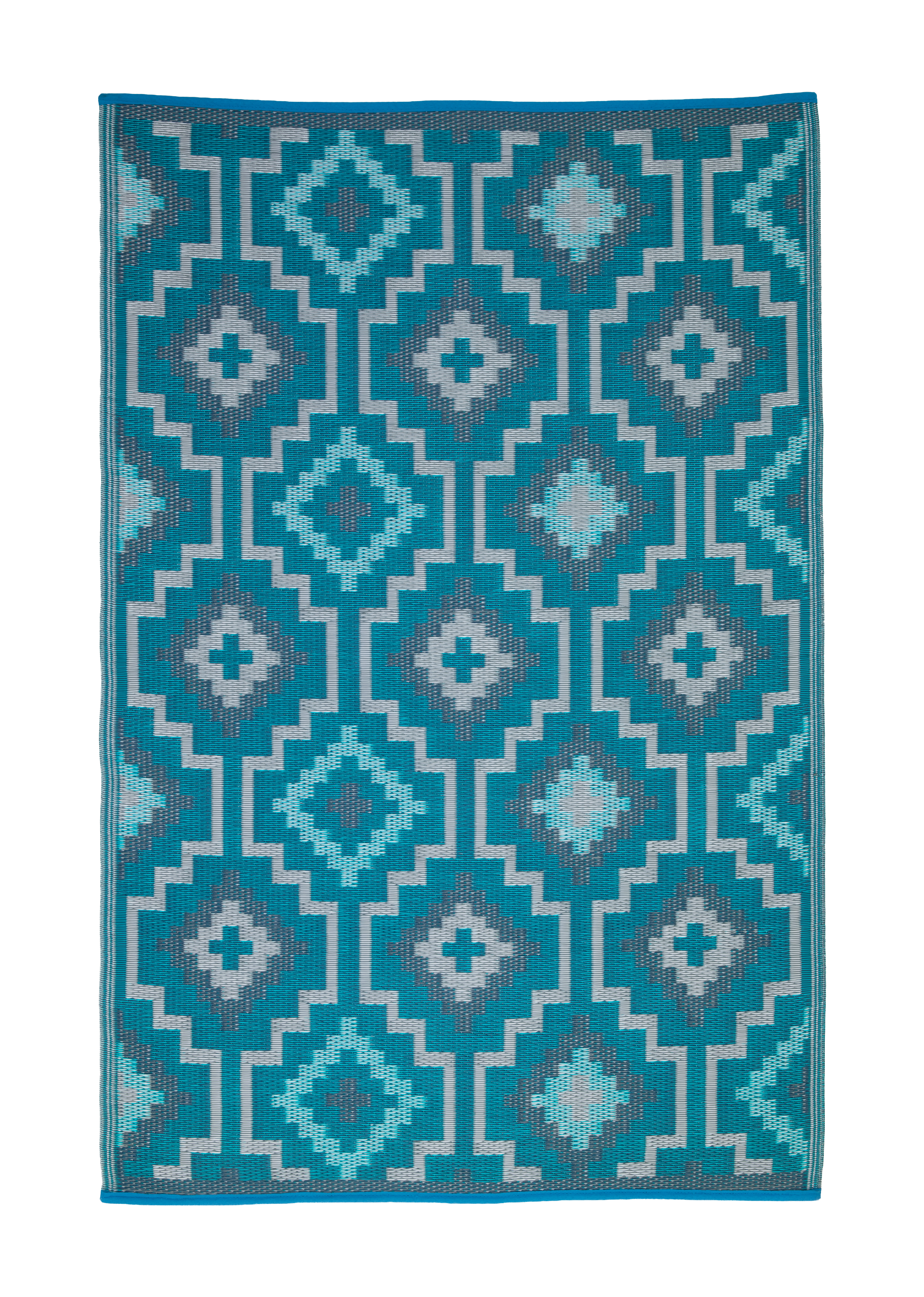 Lhasa Outdoor Rug | Boho Geometric Multicolor Design