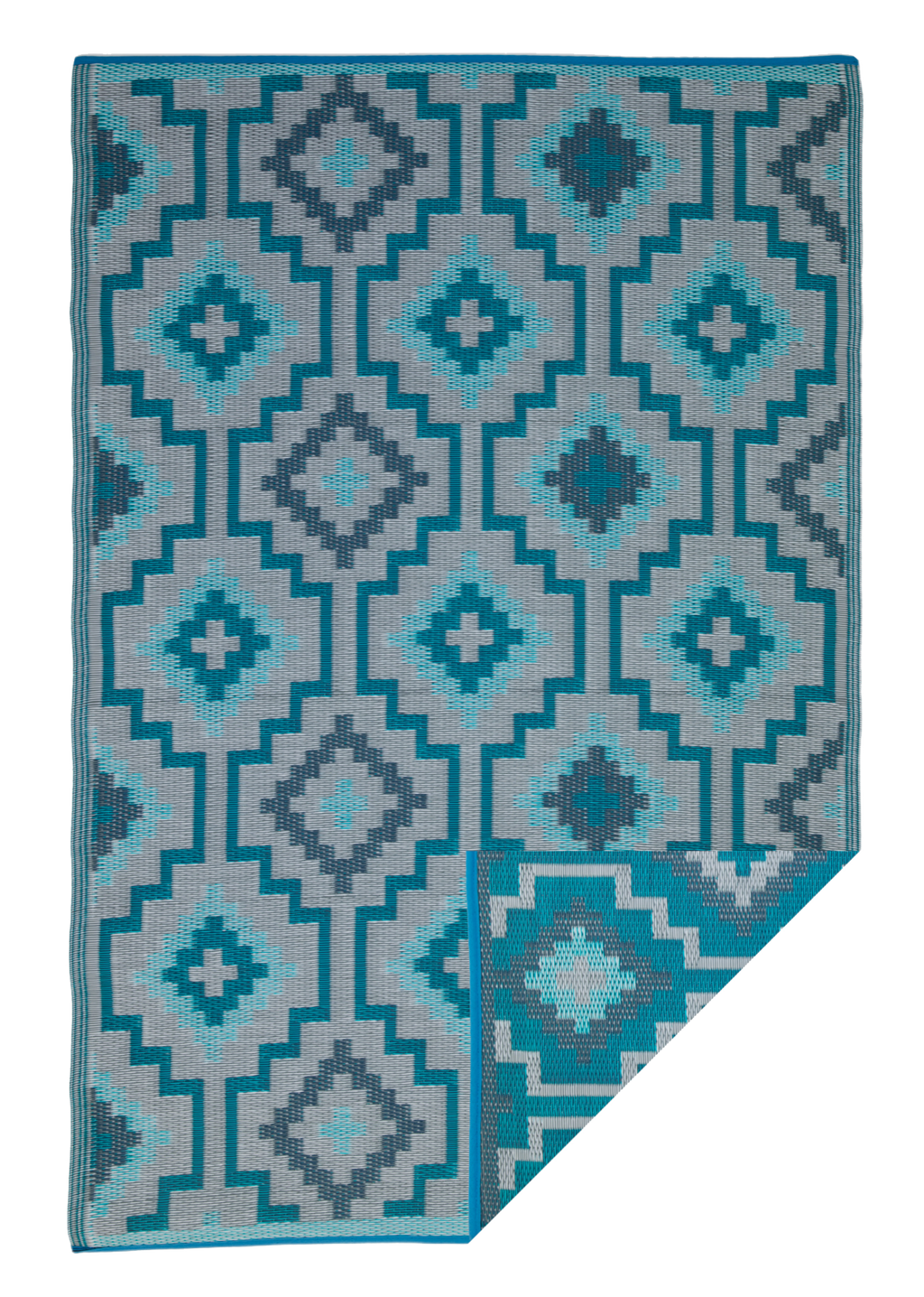 Lhasa Outdoor Rug | Boho Geometric Multicolor Design