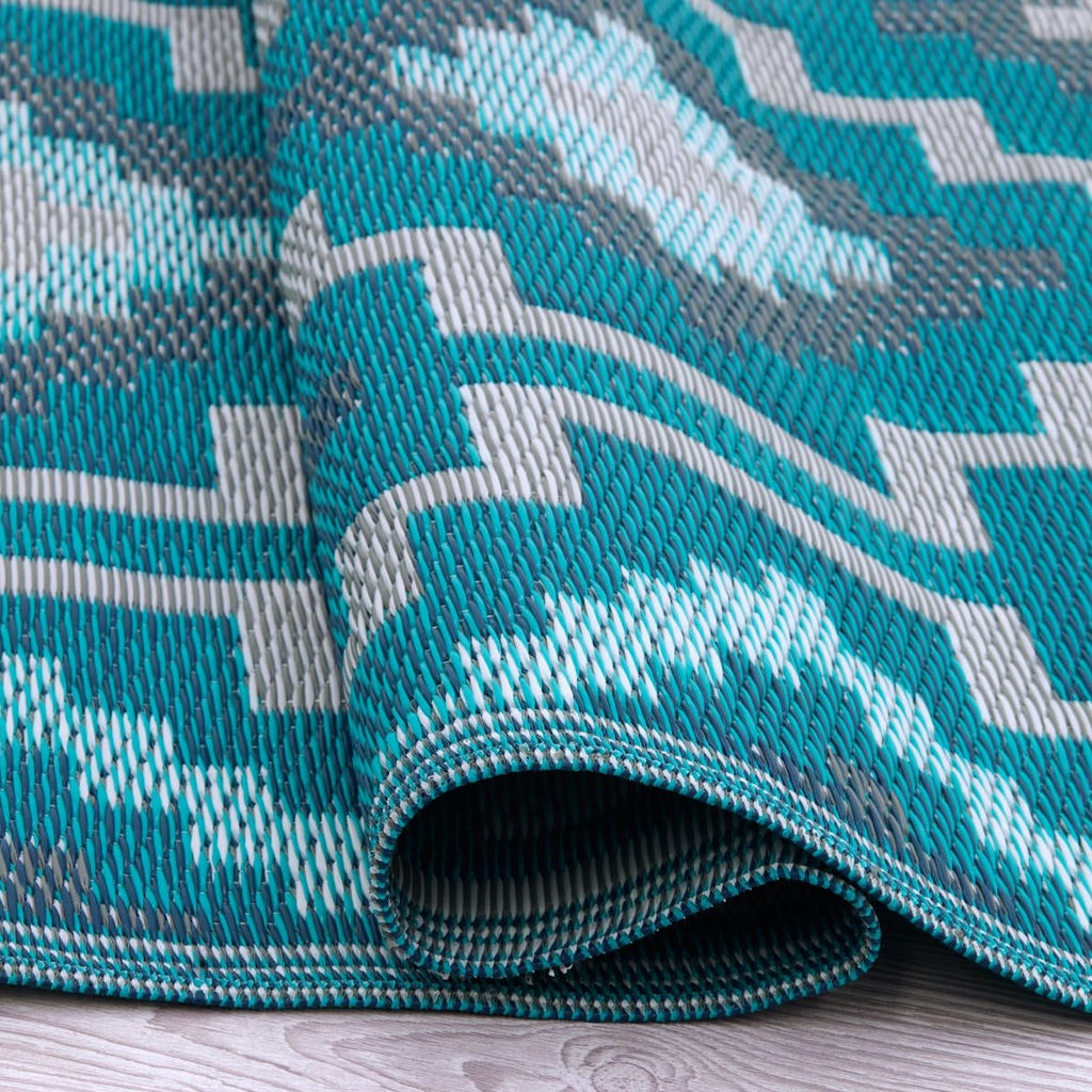 Lhasa Outdoor Rug | Boho Geometric Multicolor Design