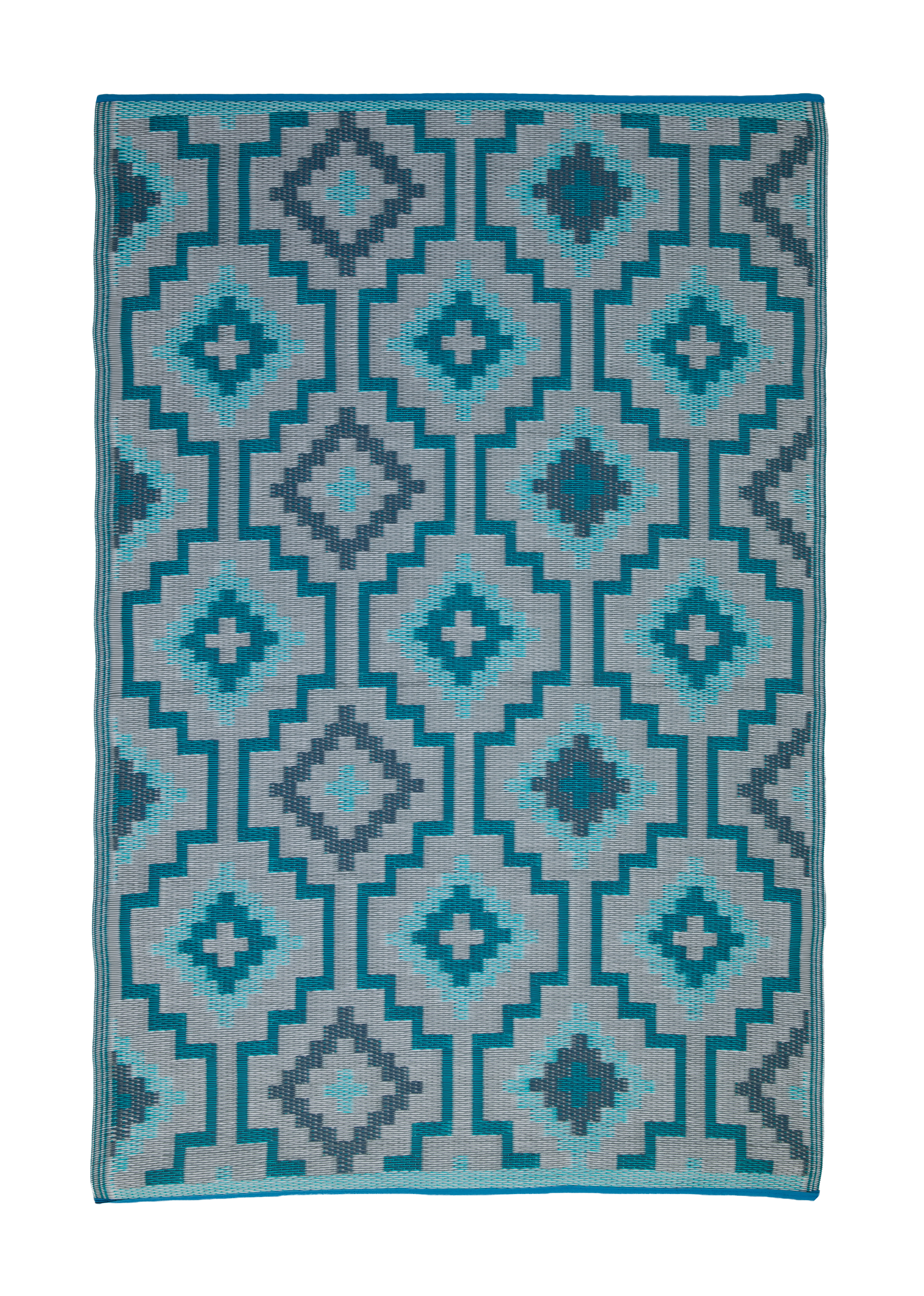 Lhasa Outdoor Rug | Boho Geometric Multicolor Design