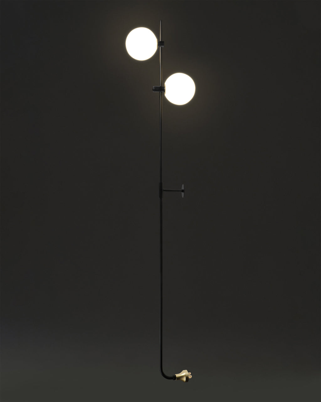 Equinox Wall Sconce | Modern Dual Globe Plug-In Wall Lamp – Brightech