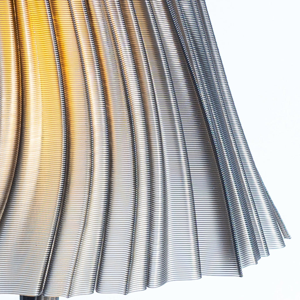 Pleat Lamp | Sculptural Pleated Table Lamp – Wooj Design