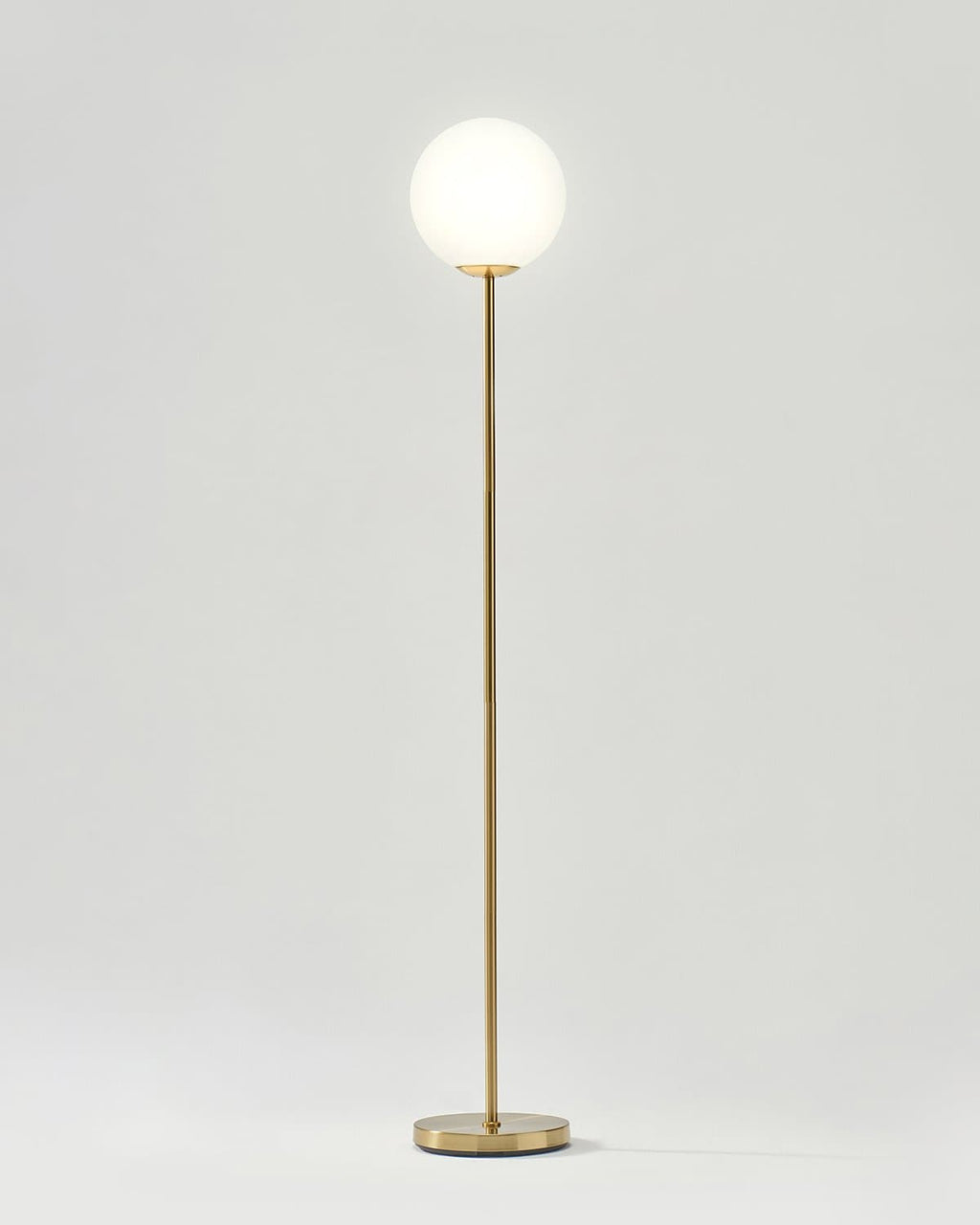 Luna LED Floor Lamp | Brass Globe Floor Lamp – Brightech