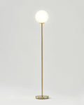 Luna LED Floor Lamp | Brass Globe Floor Lamp – Brightech