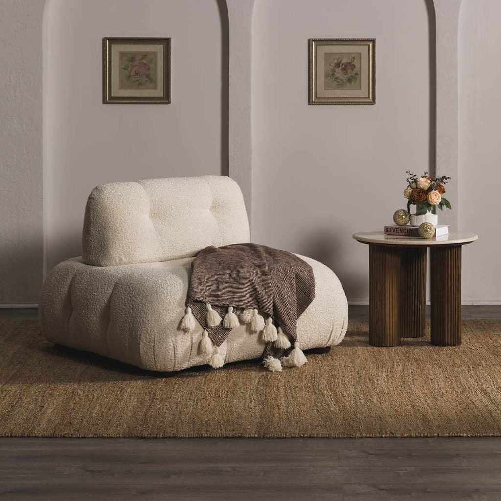 Senneterre Natural Jute Rug | Handwoven Jute Rug with Tassels – Boutique Rugs