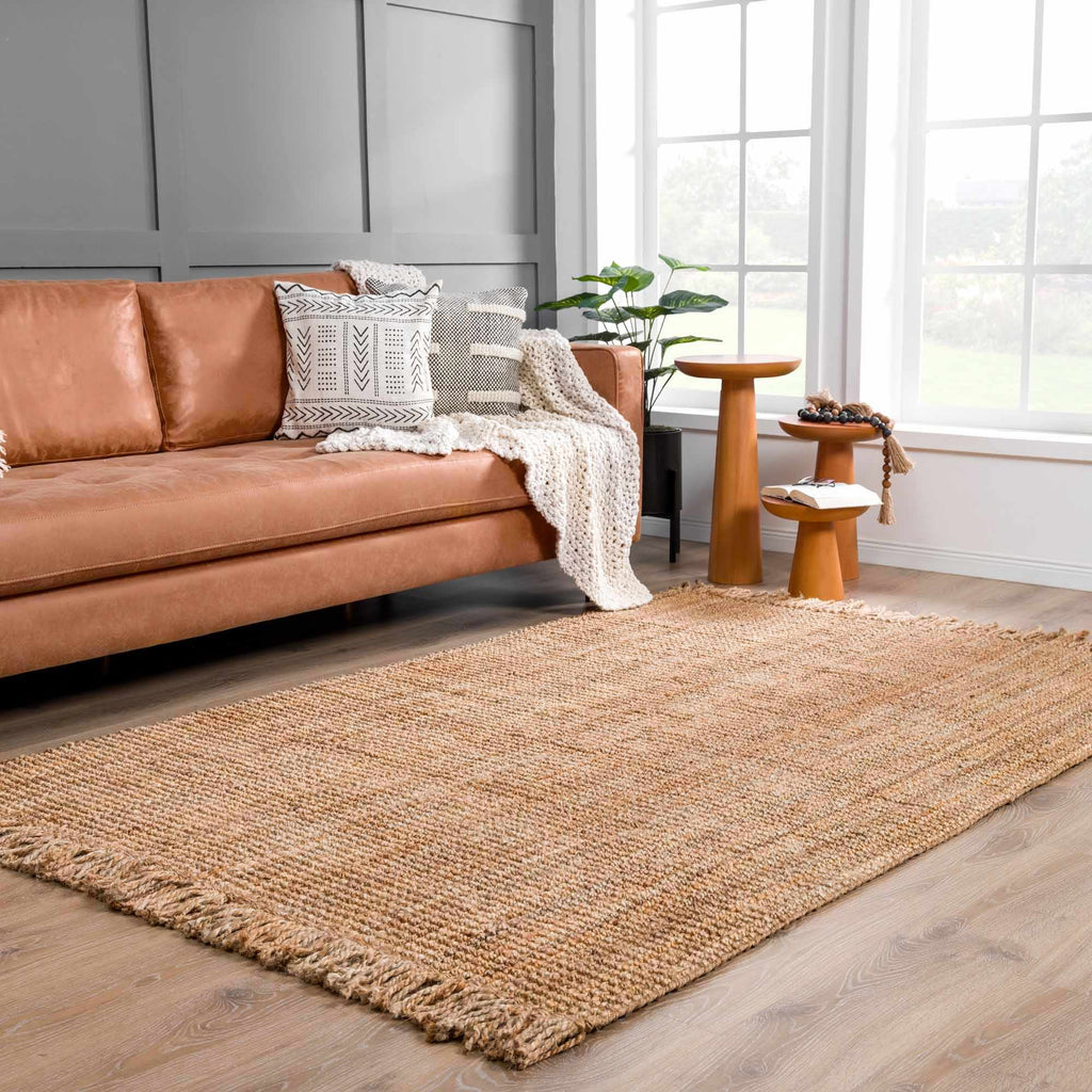 Senneterre Natural Jute Rug | Handwoven Jute Rug with Tassels – Boutique Rugs
