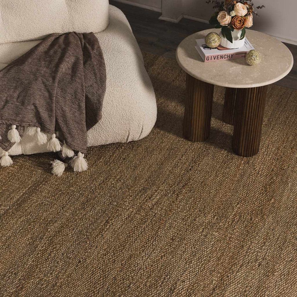 Senneterre Natural Jute Rug | Handwoven Jute Rug with Tassels – Boutique Rugs