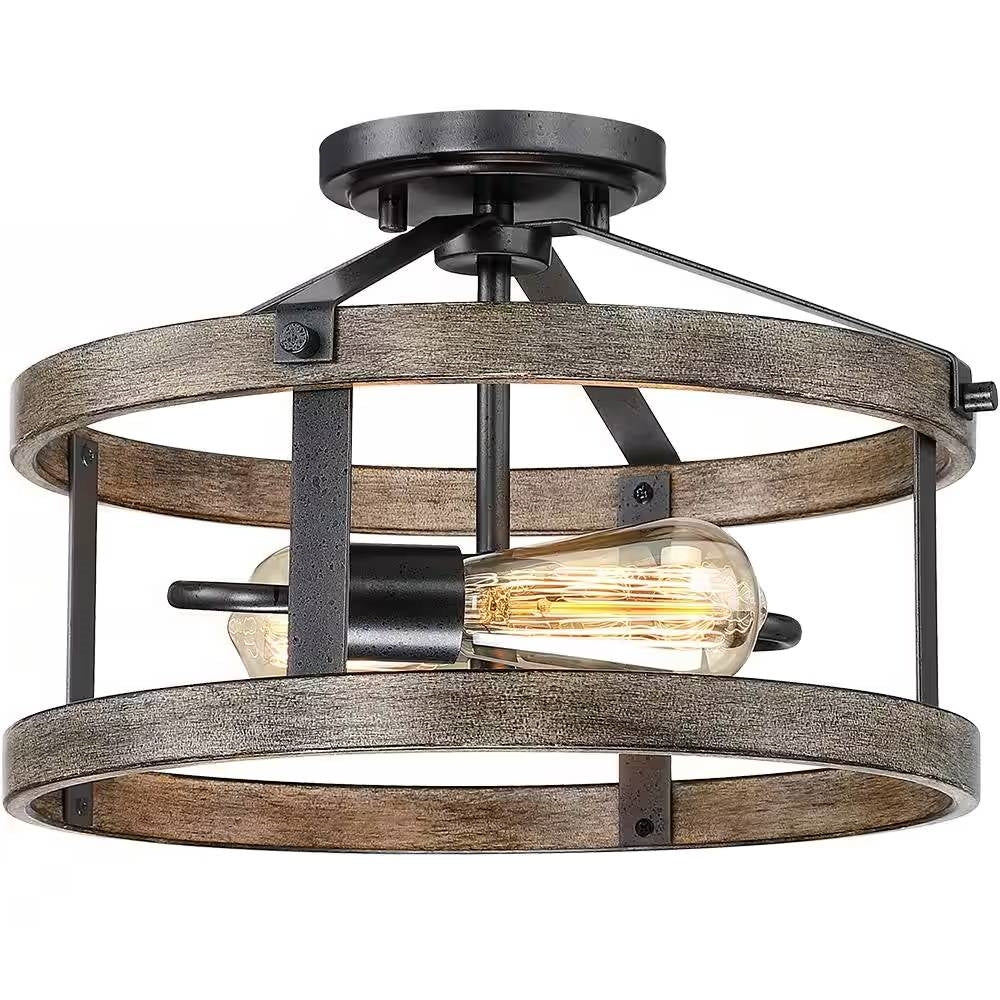 Farmhouse 2-Light Ceiling Lamp