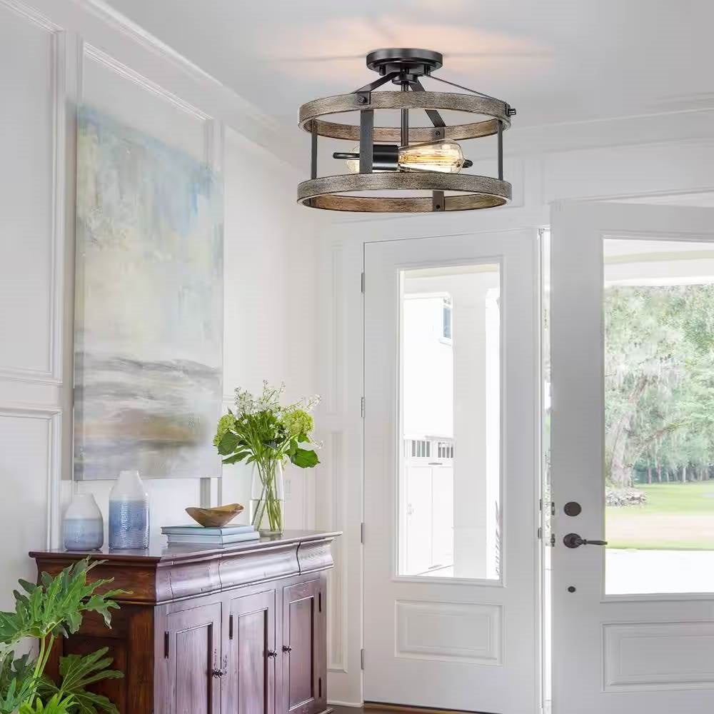 Farmhouse 2-Light Ceiling Lamp