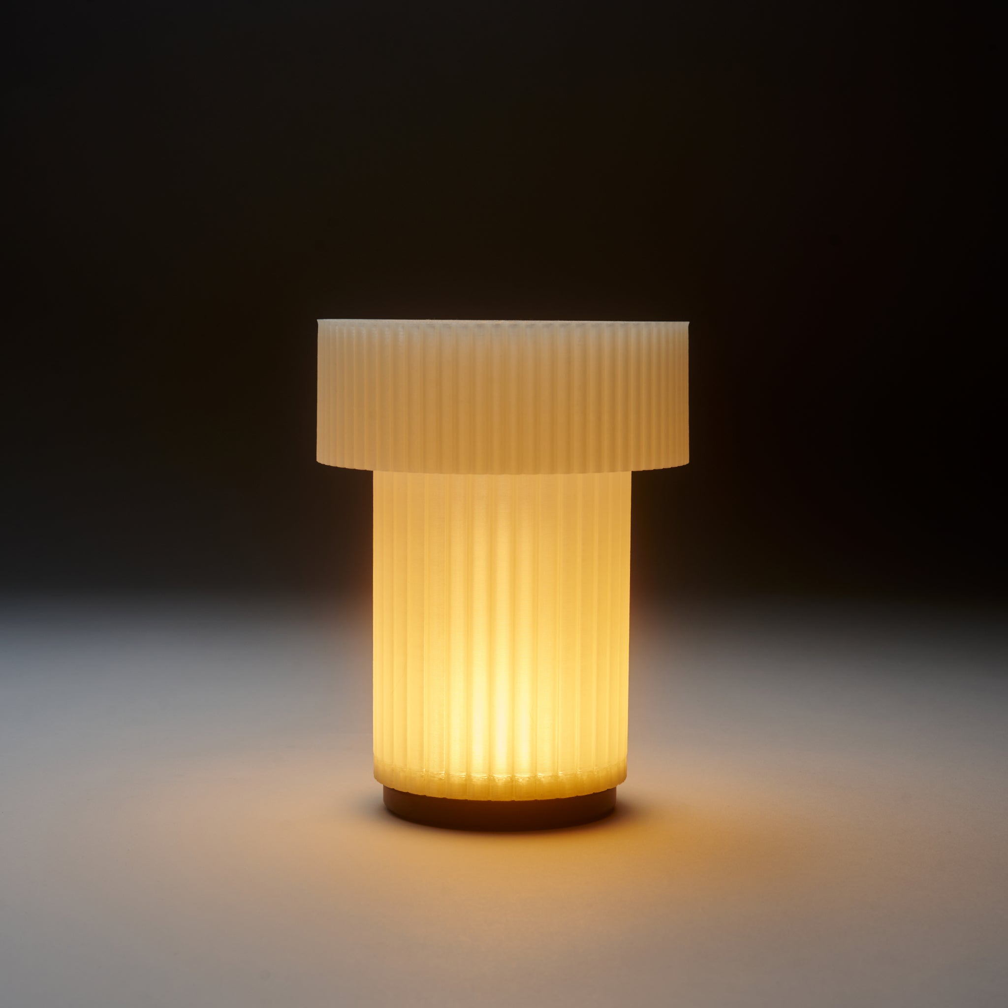 Cordless Mini Drum Lamp | Rechargeable 3D Printed Portable Table Lamp – Wooj Design