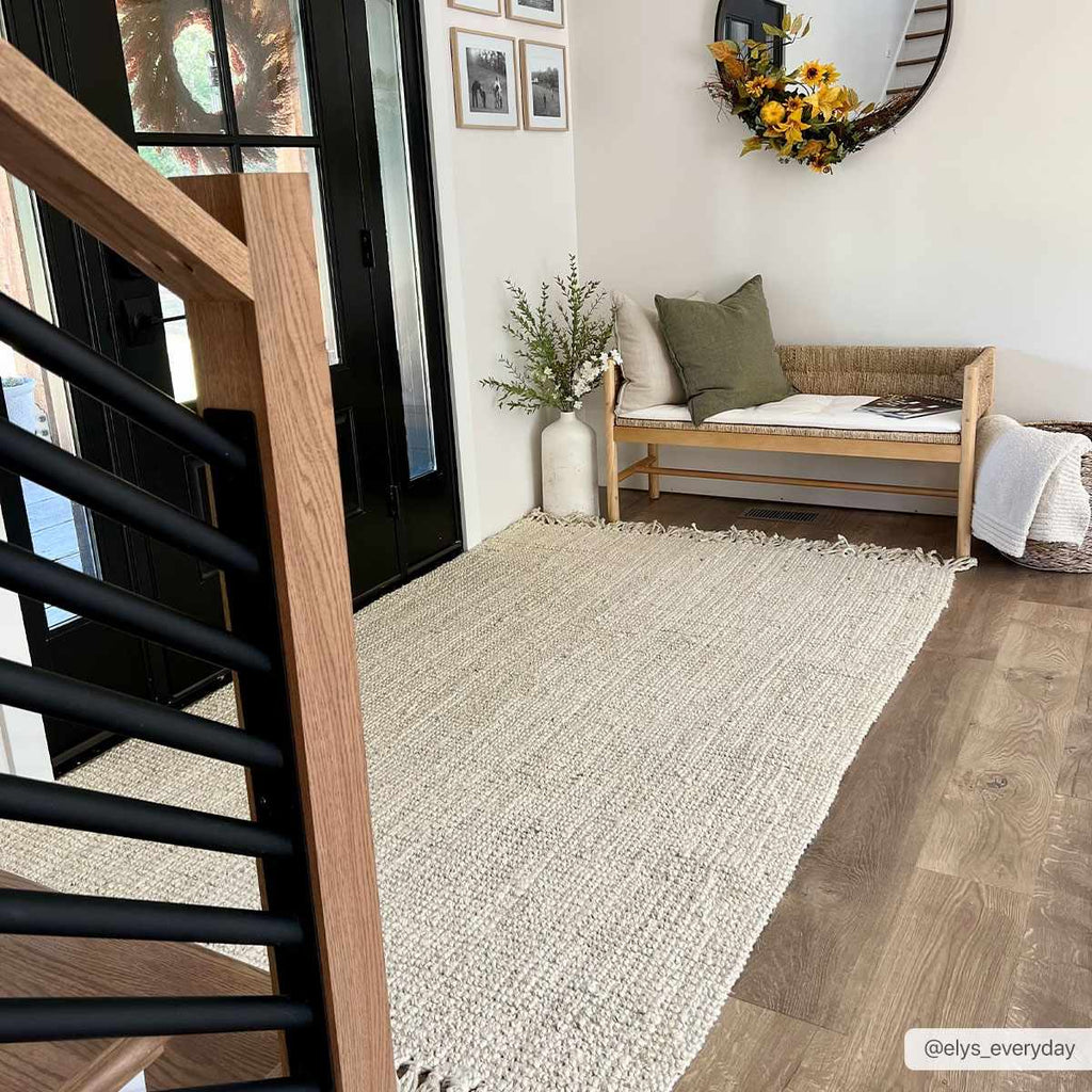 Senneterre Bleached Jute Area Rug