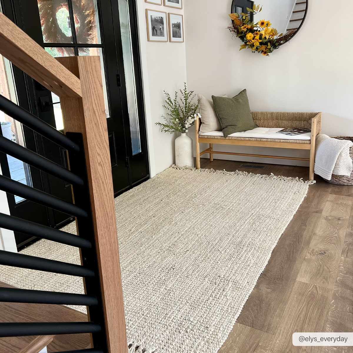Senneterre Bleached Jute Area Rug
