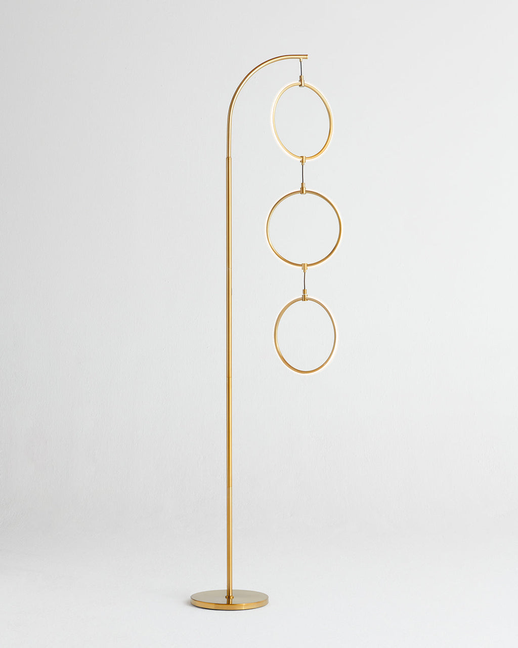 Nova Arc Floor Lamp | Modern Arc Lamp with Ring Detail