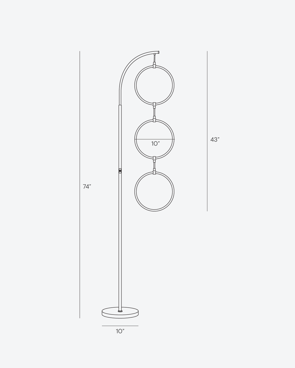 Nova RGB Arc Floor Lamp | Color-Changing LED Arc Lamp – Brightech