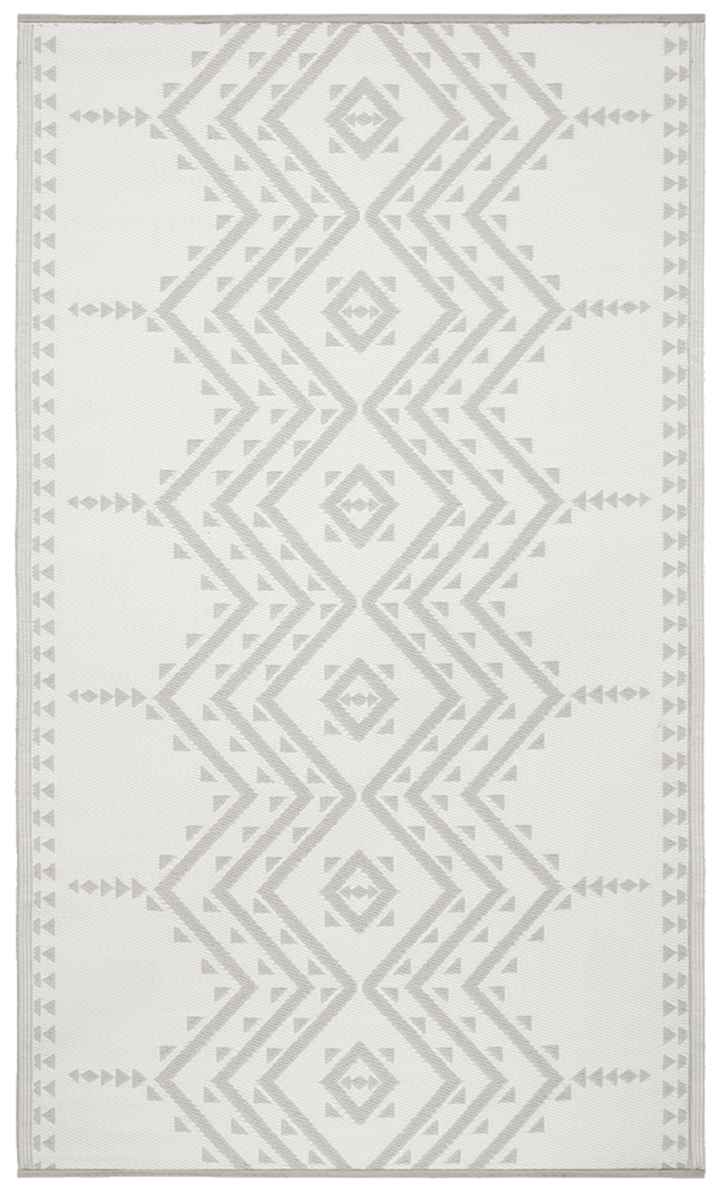 Ojai Beige Outdoor Rug | Aztec-Inspired Pattern Design