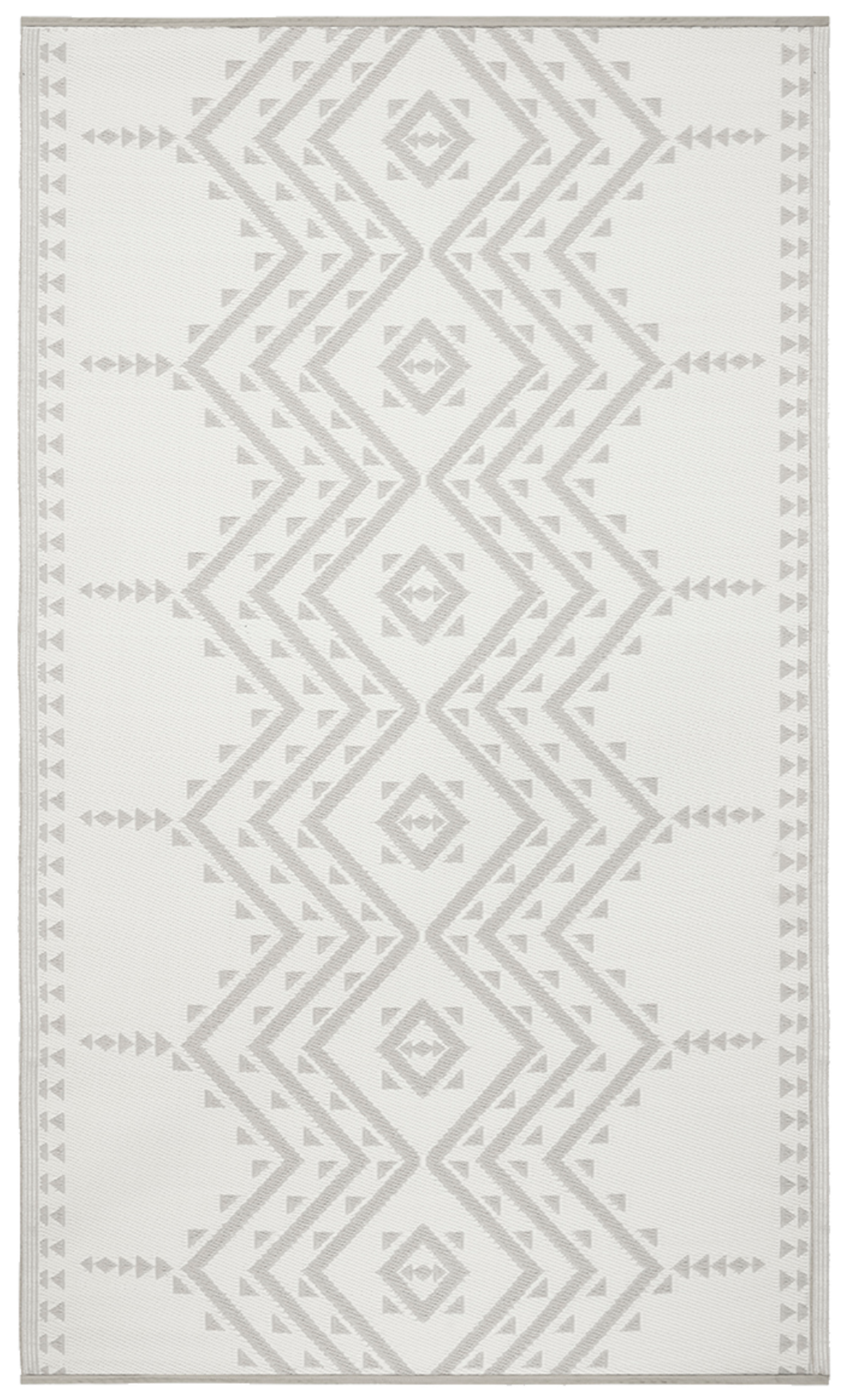 Ojai Beige Outdoor Rug | Aztec-Inspired Pattern Design