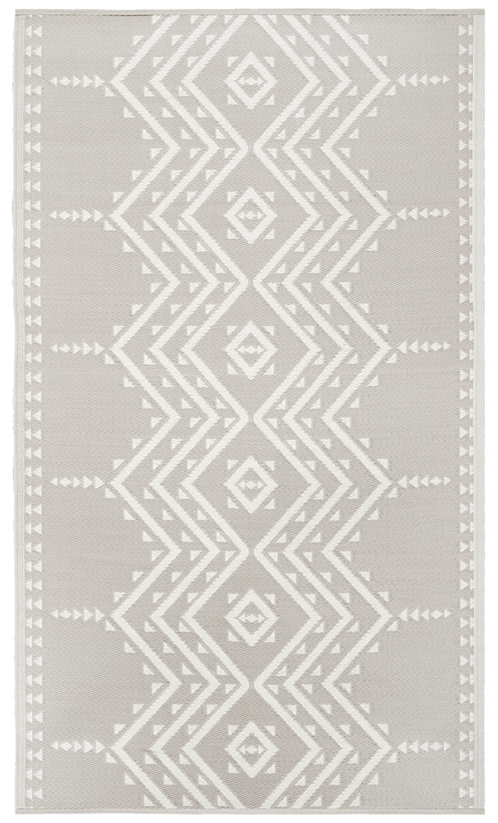 Ojai Beige Outdoor Rug | Aztec-Inspired Pattern Design