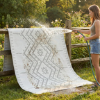 Ojoai Beige Outdoor Rug